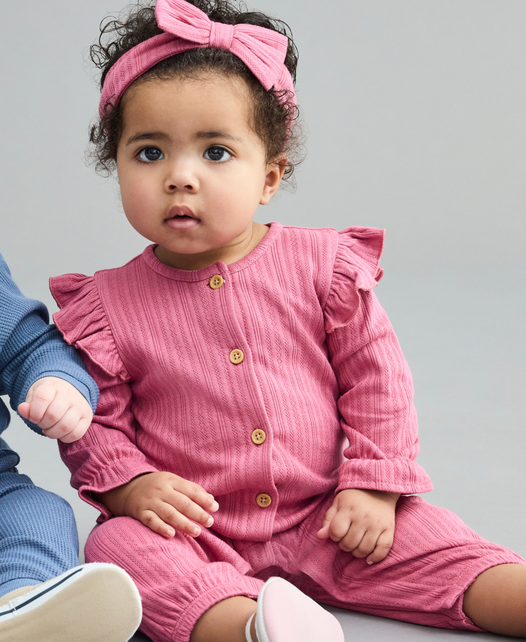 Rose Jumpsuit & Headband - Little Me