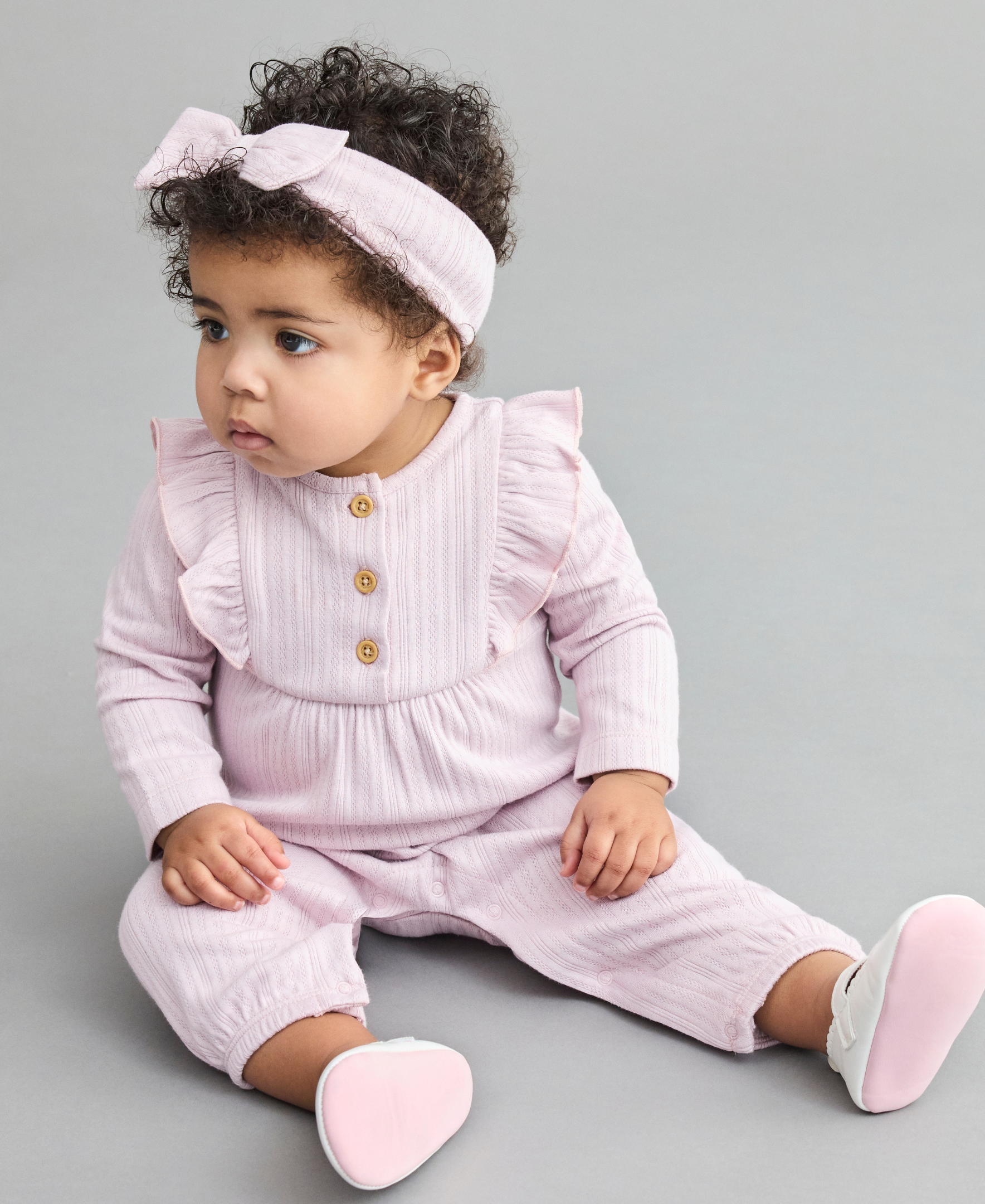 Violet Jumpsuit & Headband - Little Me