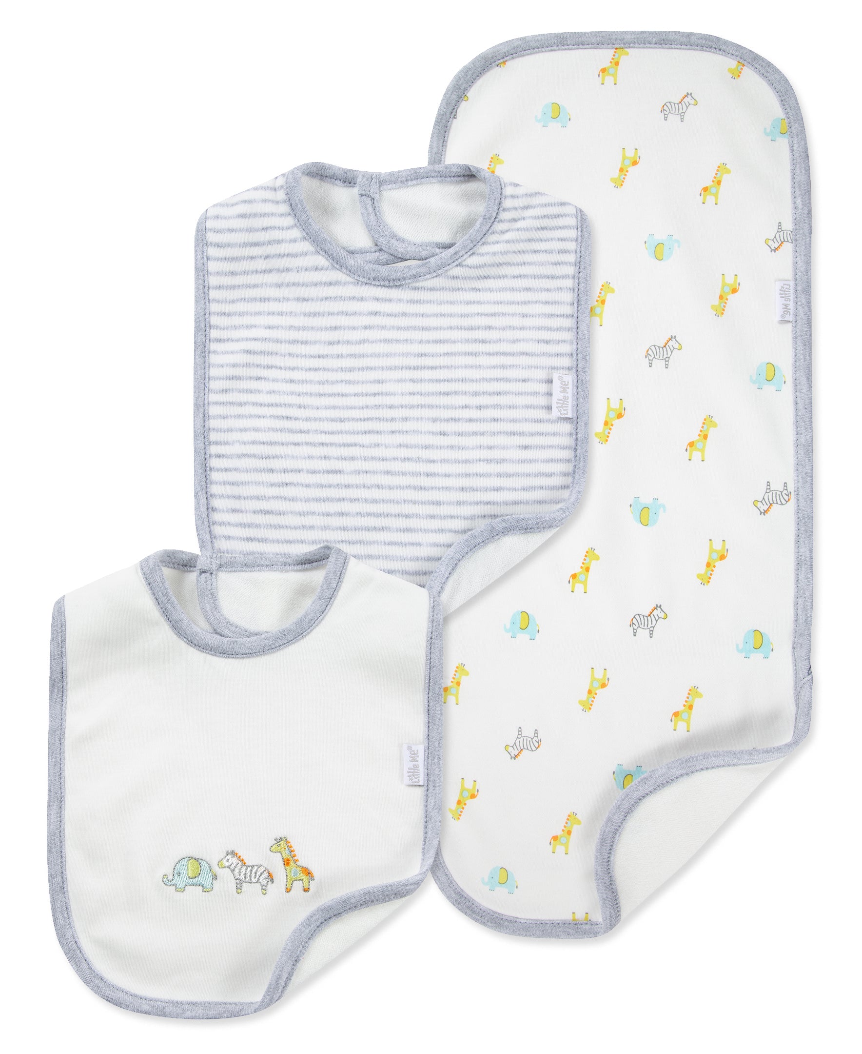 Safari Bib & Burp Set - Little Me