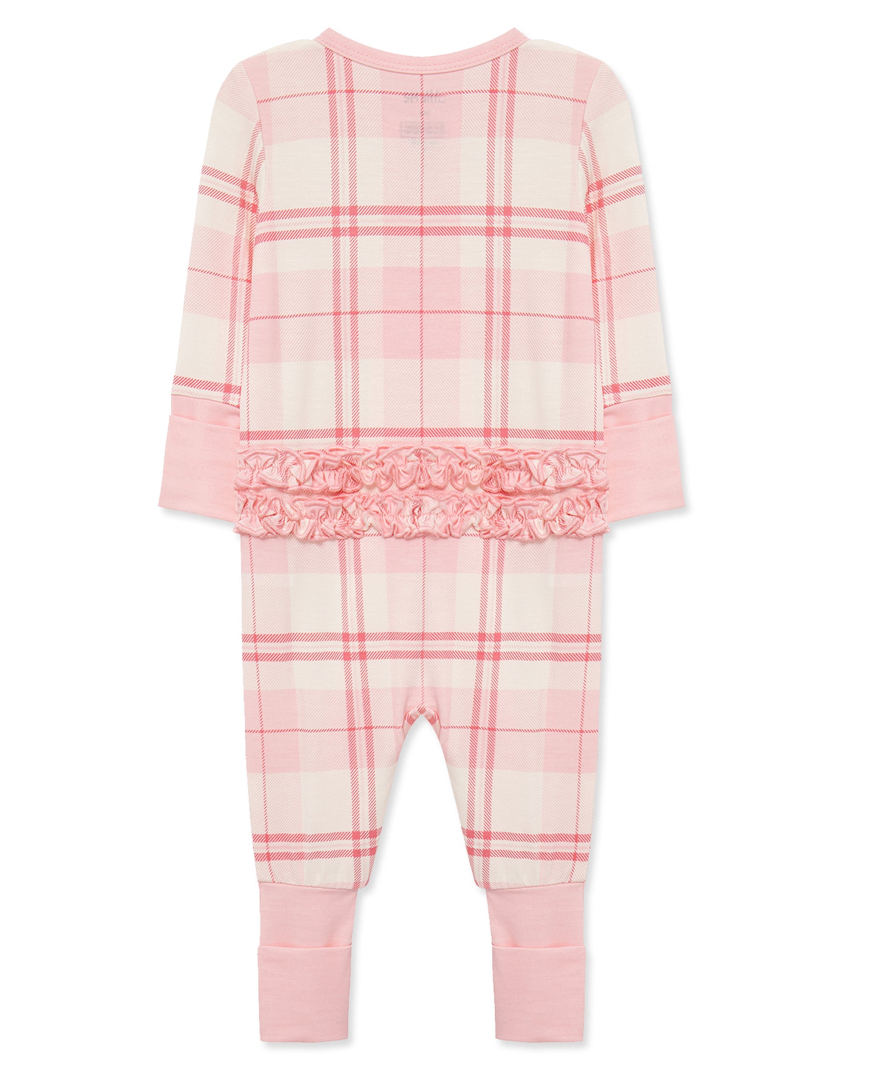 Pink Plaid Convertible Coverall (NB-9M) - Little Me
