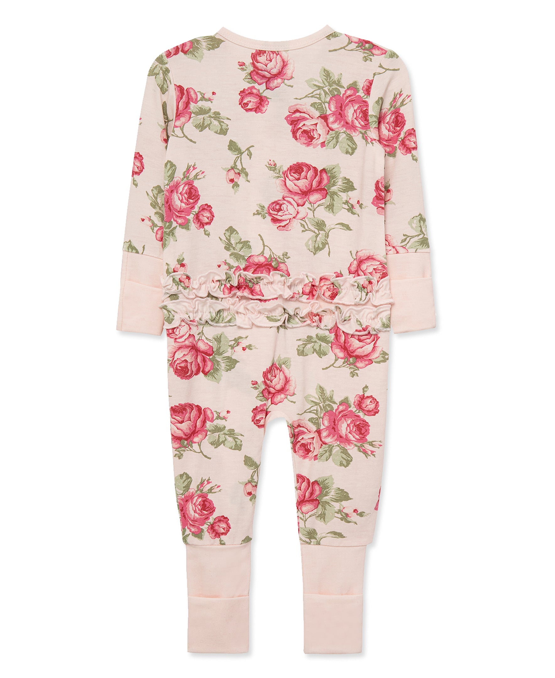 Lavish Roses Convertible Coverall (NB-9M) - Little Me
