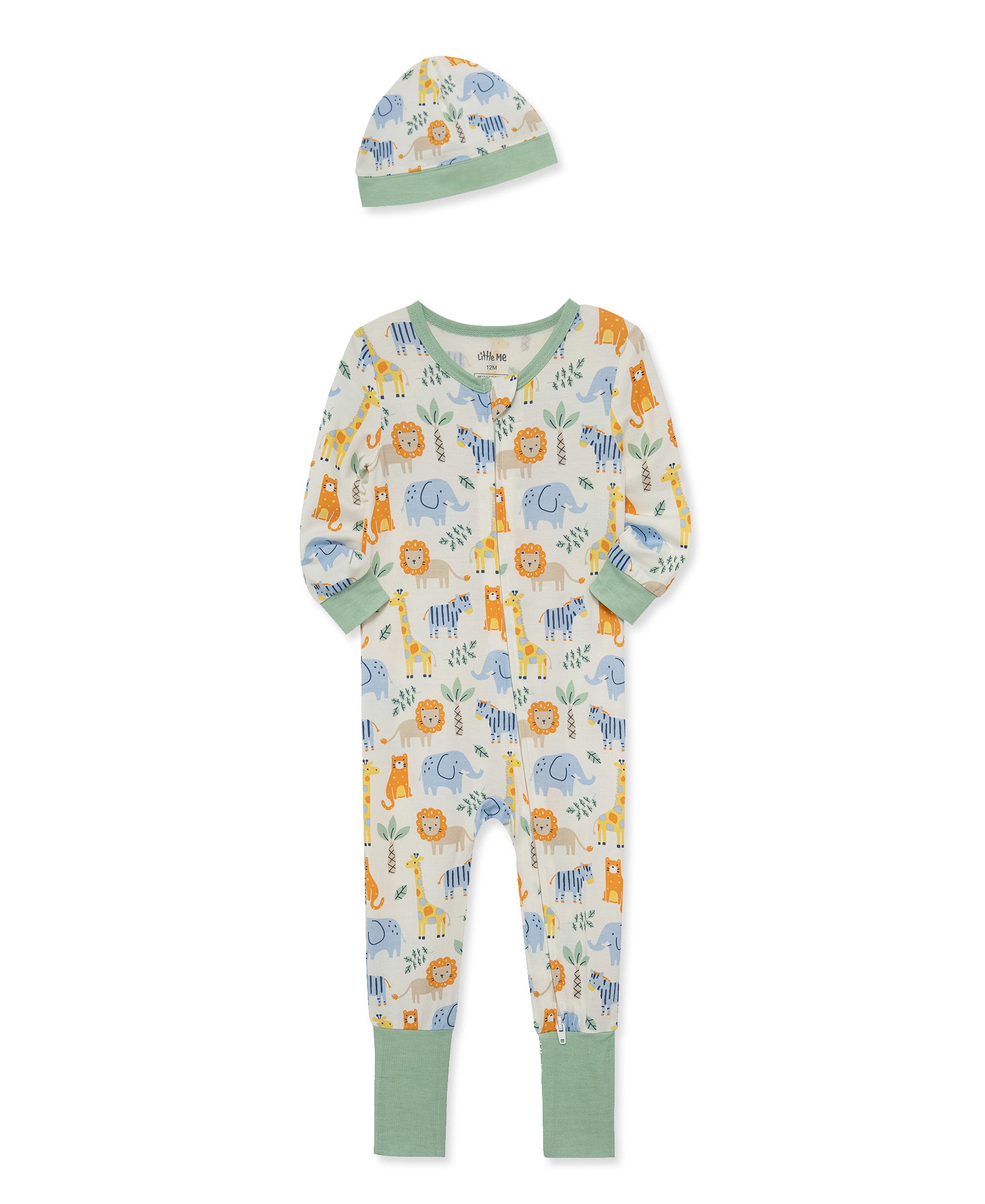 Jungle Pals Convertible Coverall & Hat (12M-24M) - Little Me