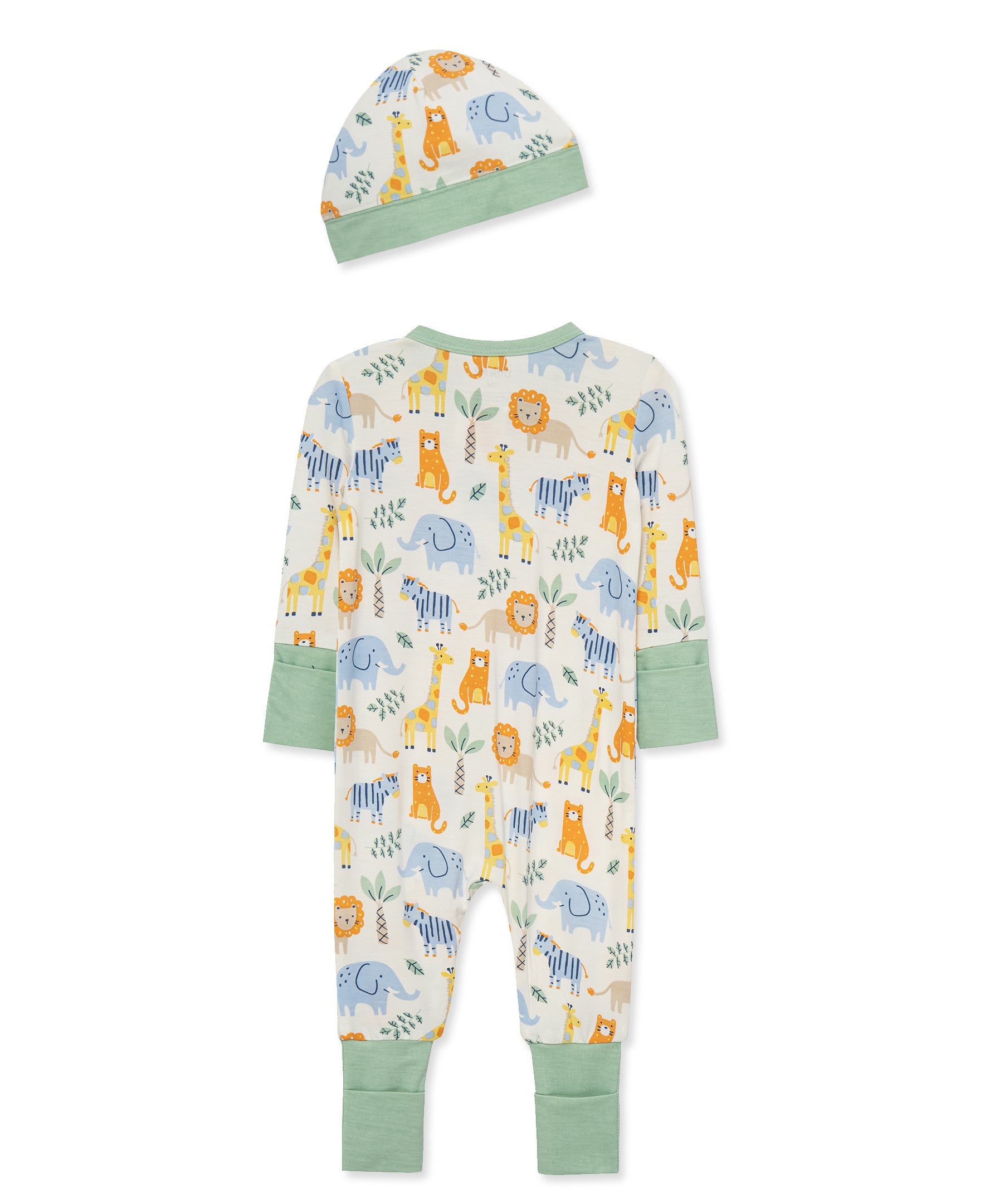 Jungle Pals Convertible Coverall & Hat (NB-9M) - Little Me