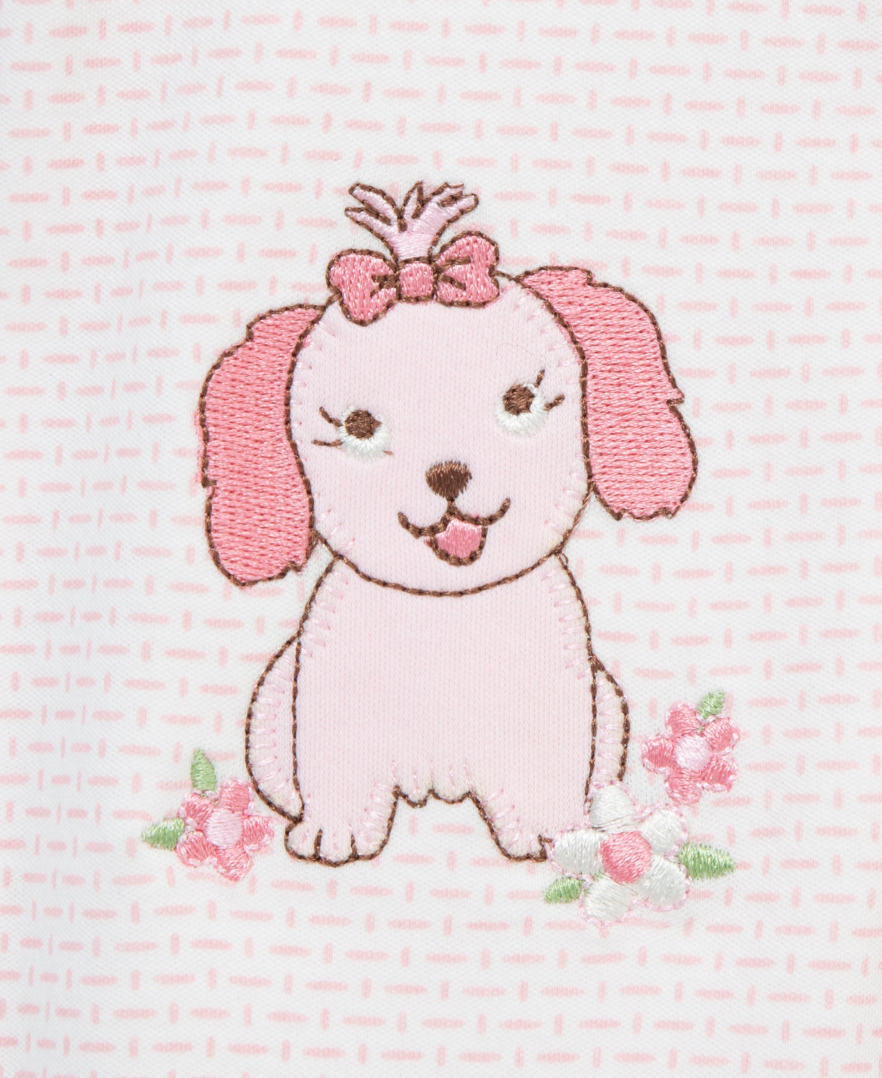 Lovely Pups 2-Way-Zip Footed One-Piece - Little Me
