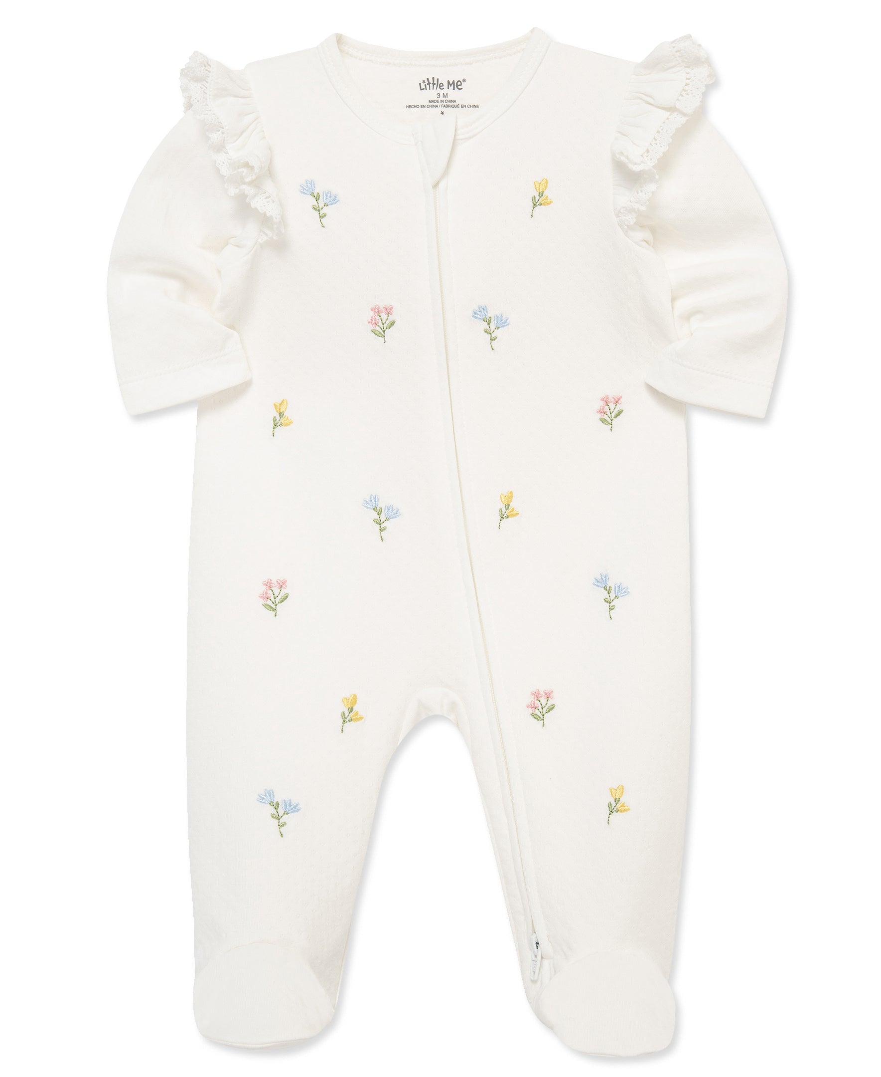Flora 2-Way-Zip Footed One-Piece