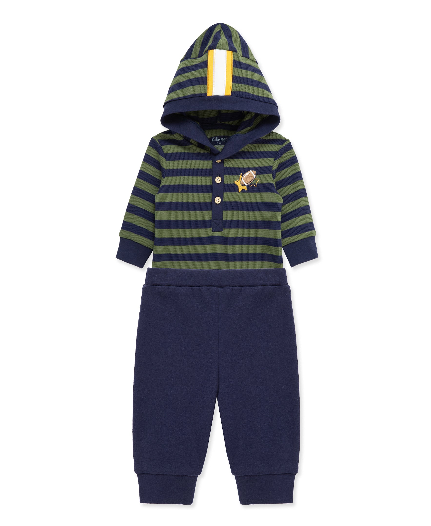 Football Bodysuit & Pant Set (3M-12M) - Little Me