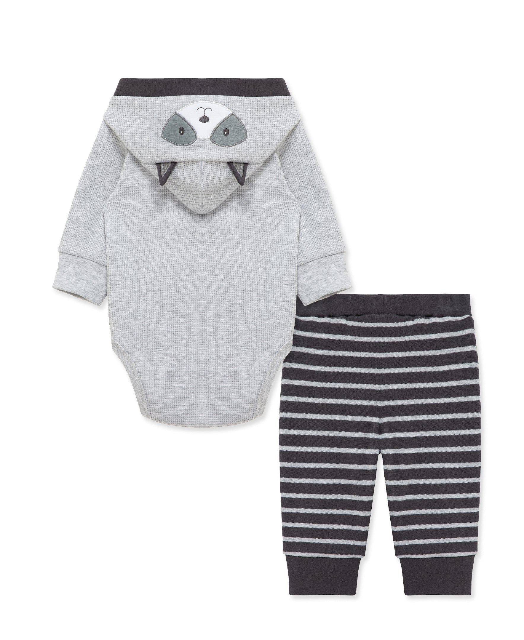 Raccoon Bodysuit & Pant Set (3M-12M) - Little Me