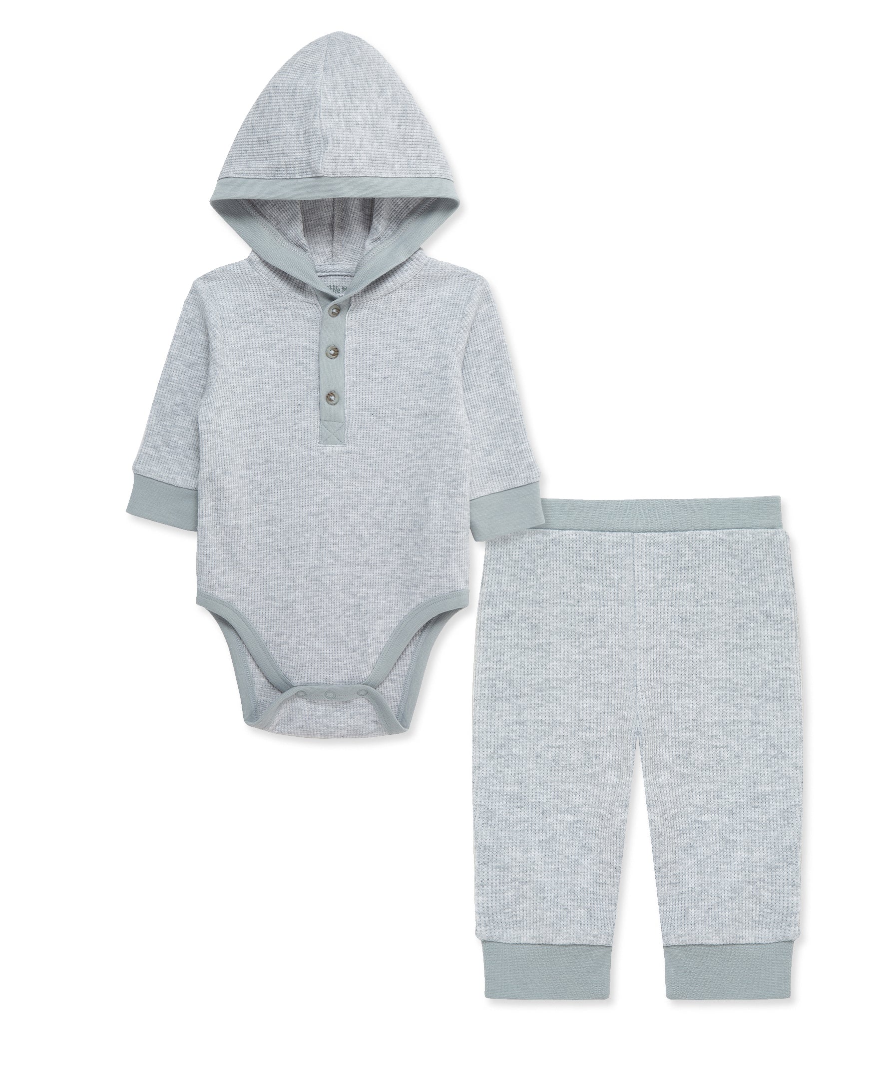Gray Bodysuit & Pant Set - Little Me