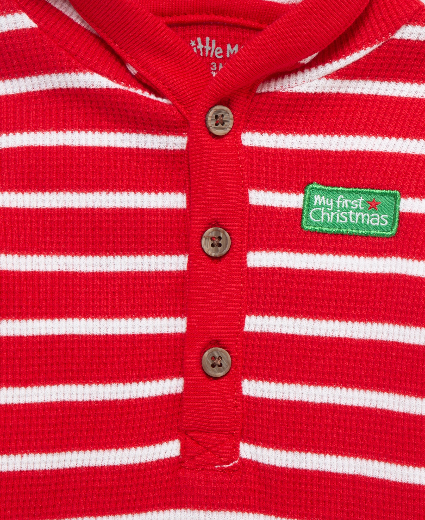 "My First Christmas" Reindeer Jogger Set (3M-12M) - Little Me