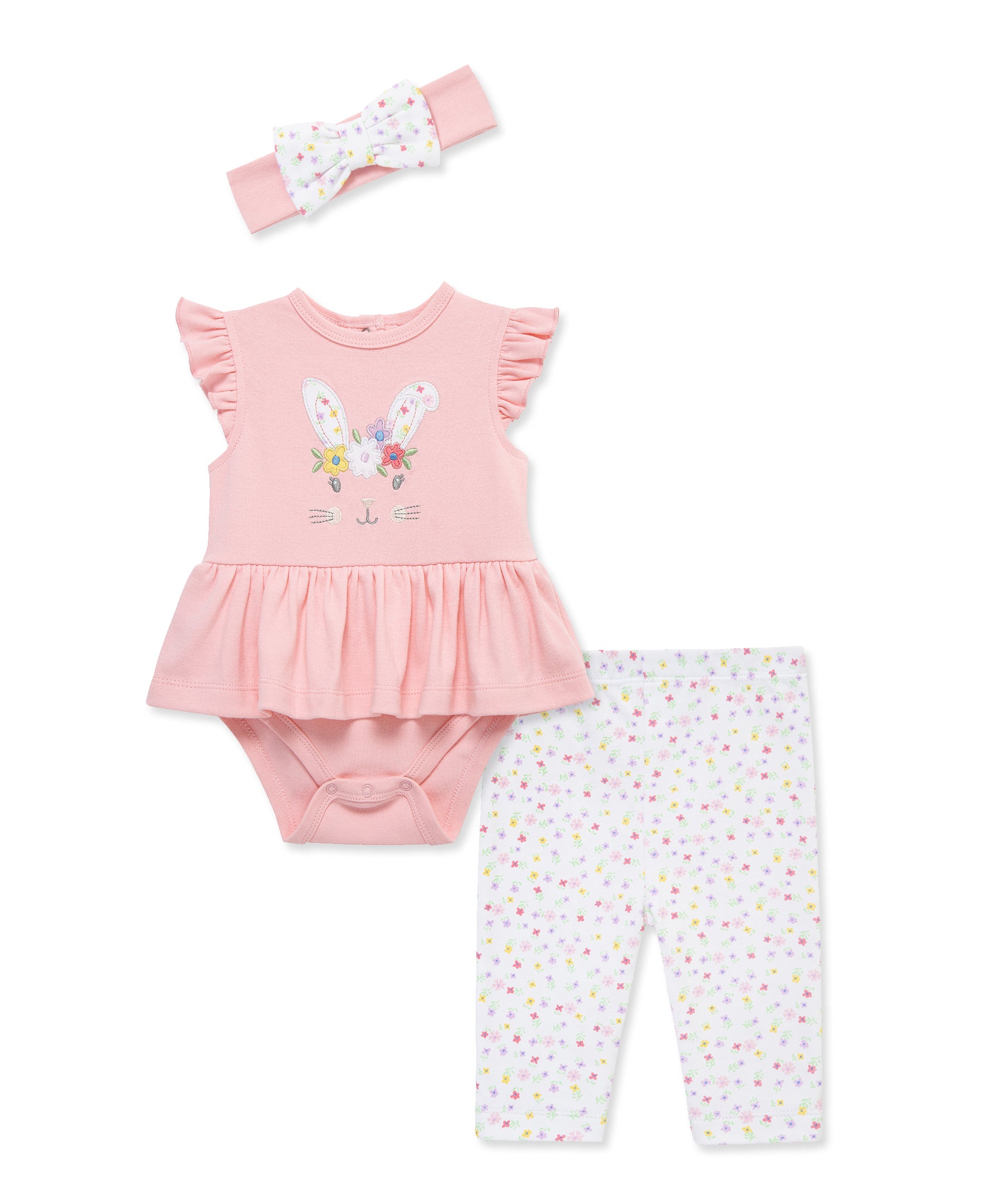 Bunny Bodysuit & Pant Set (3M-12M) - Little Me