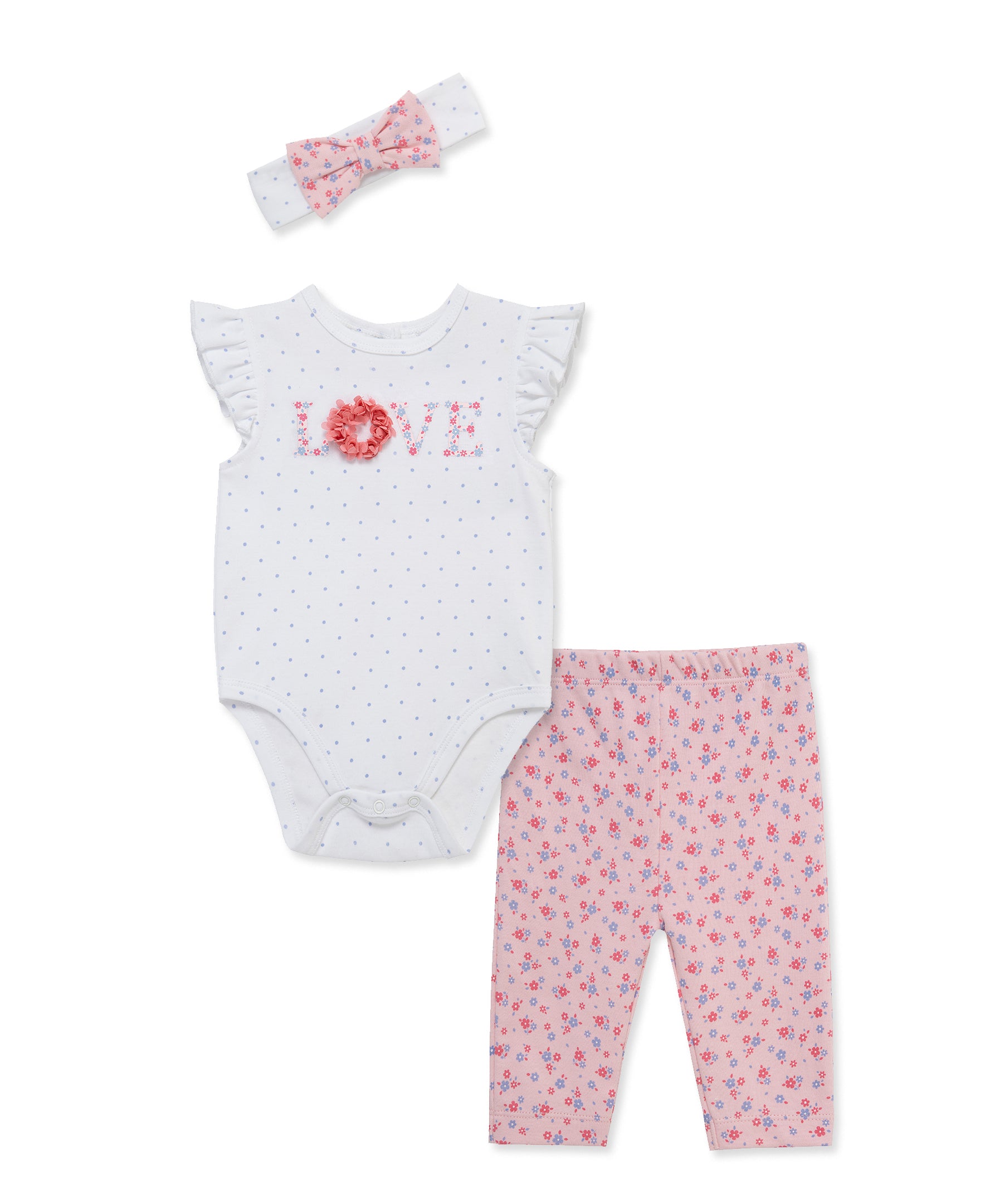 Love Bodysuit & Pant Set (3M-12M) - Little Me