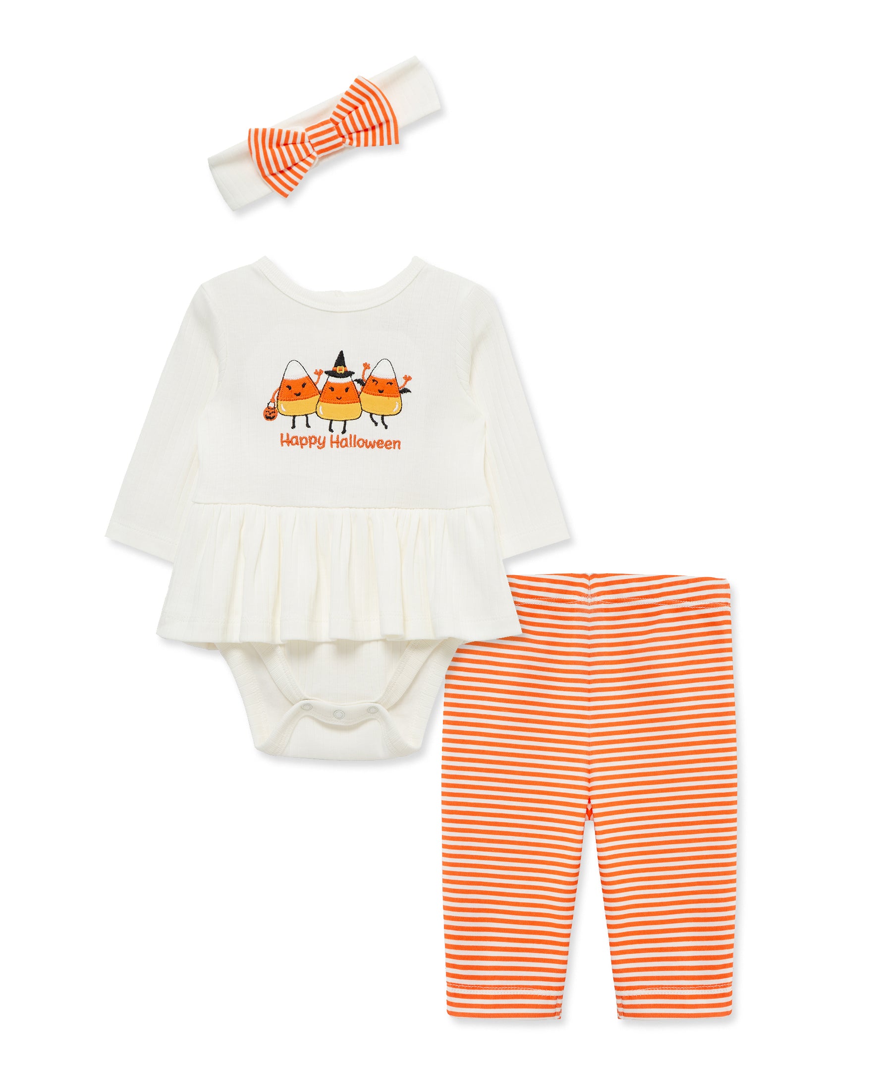 Candy Corn Bodysuit & Pant Set (3M-12M) - Little Me