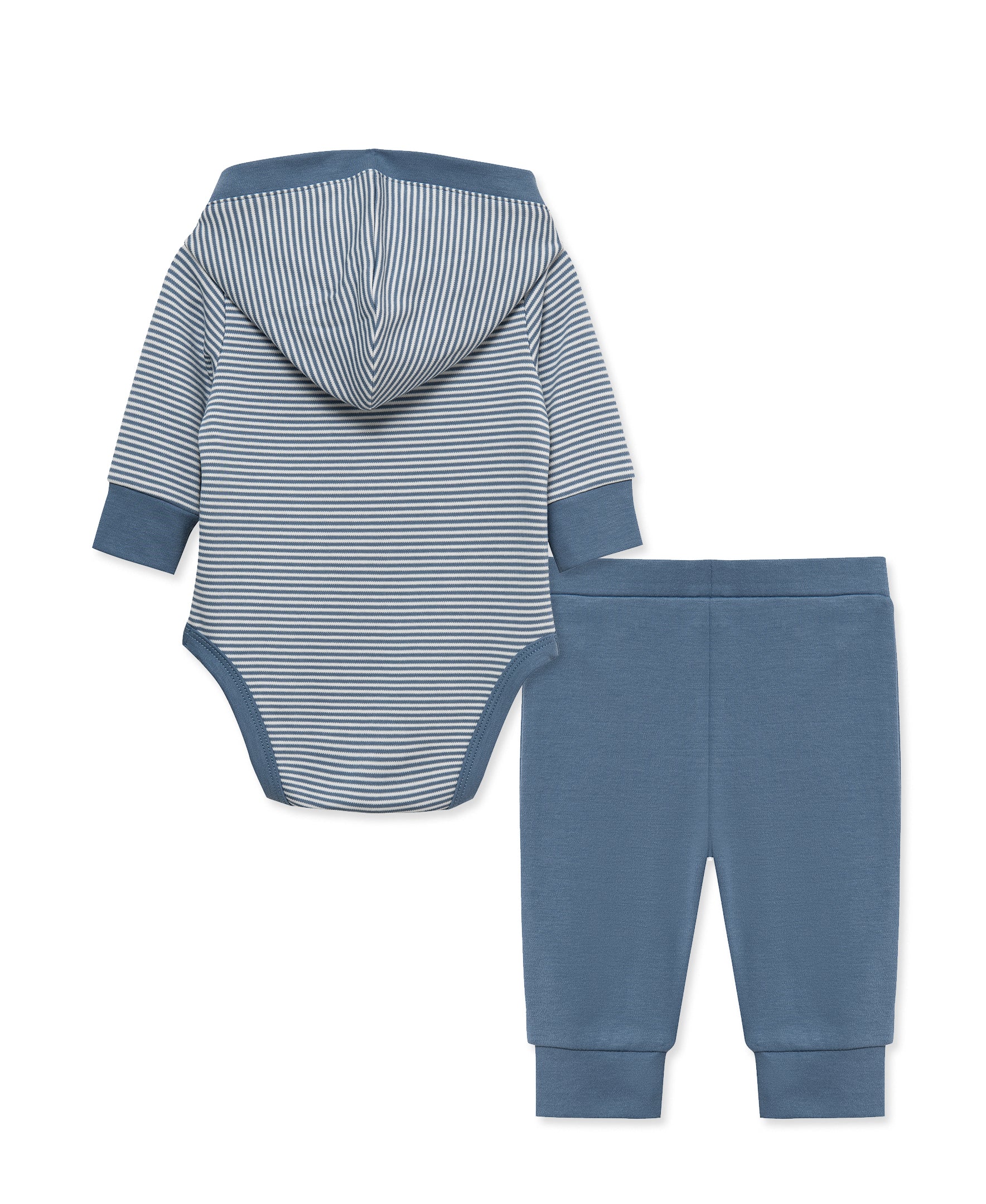 Navy Hooded Bodysuit & Pant Set - Little Me