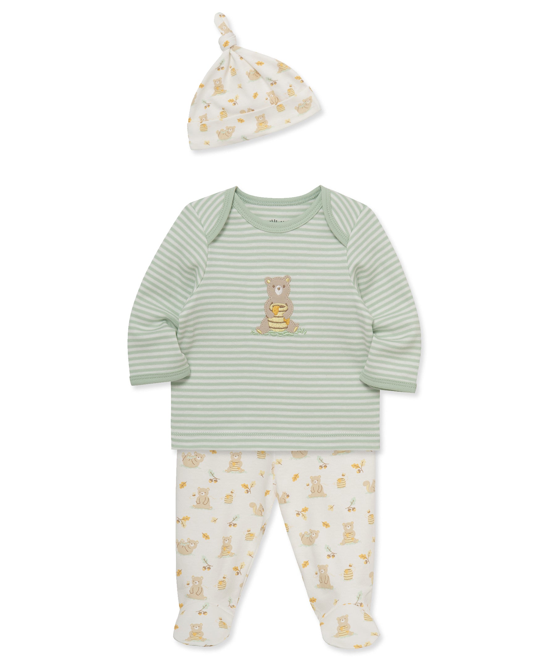 Honey Bear Footed Pant Set - Little Me