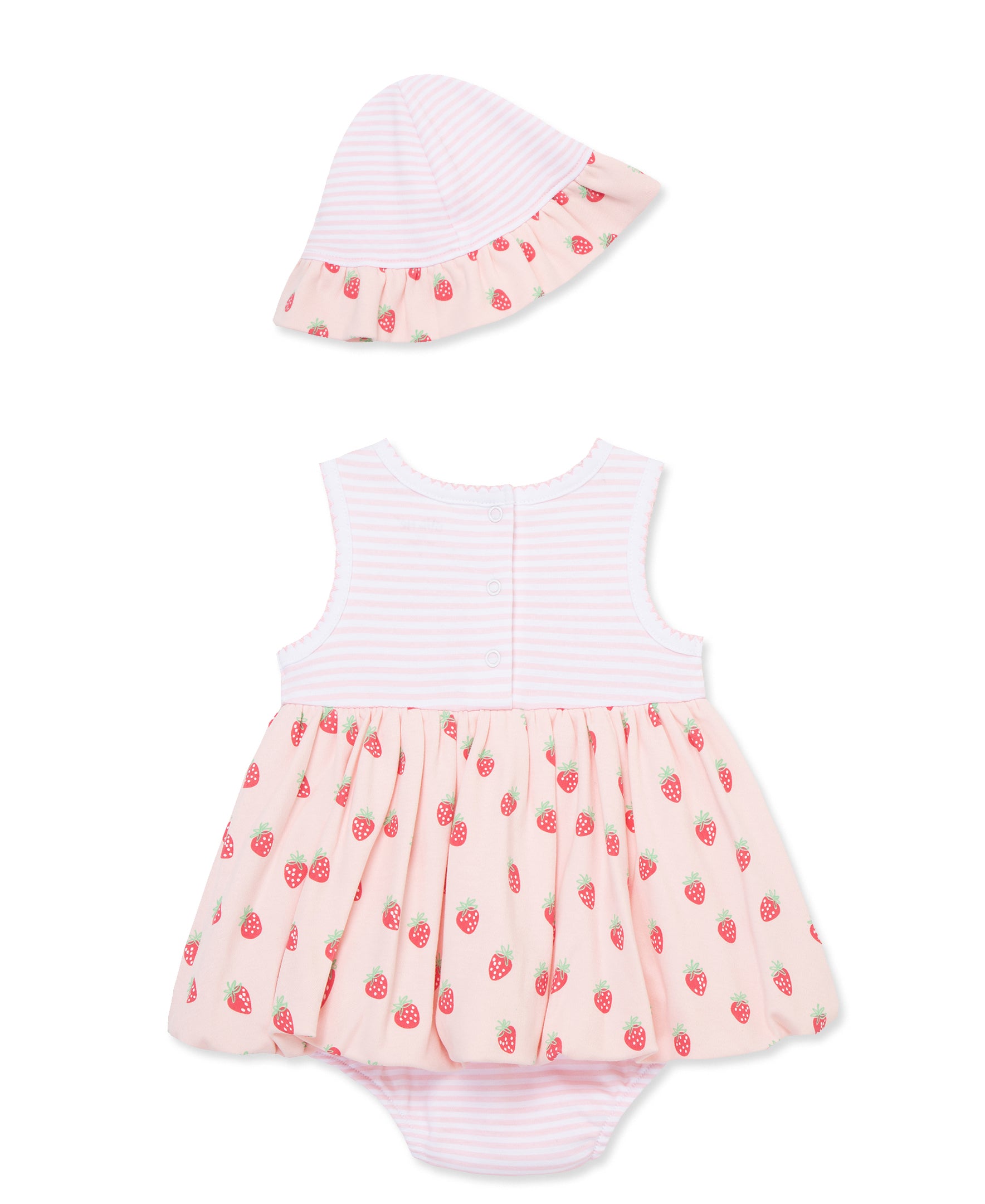 Strawberries Popover & Hat - Little Me