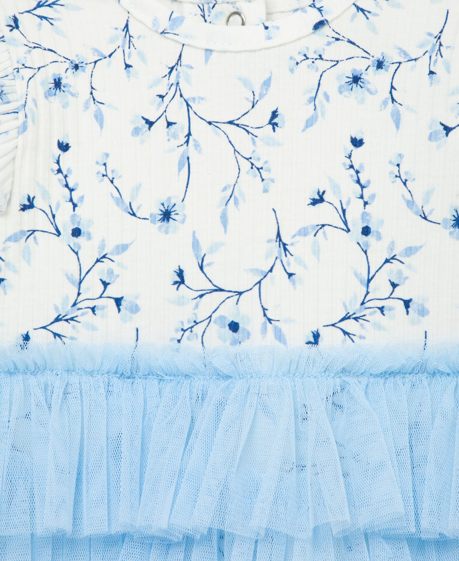 Blue Floral Tutu & Headband Set (3M-12M) - Little Me