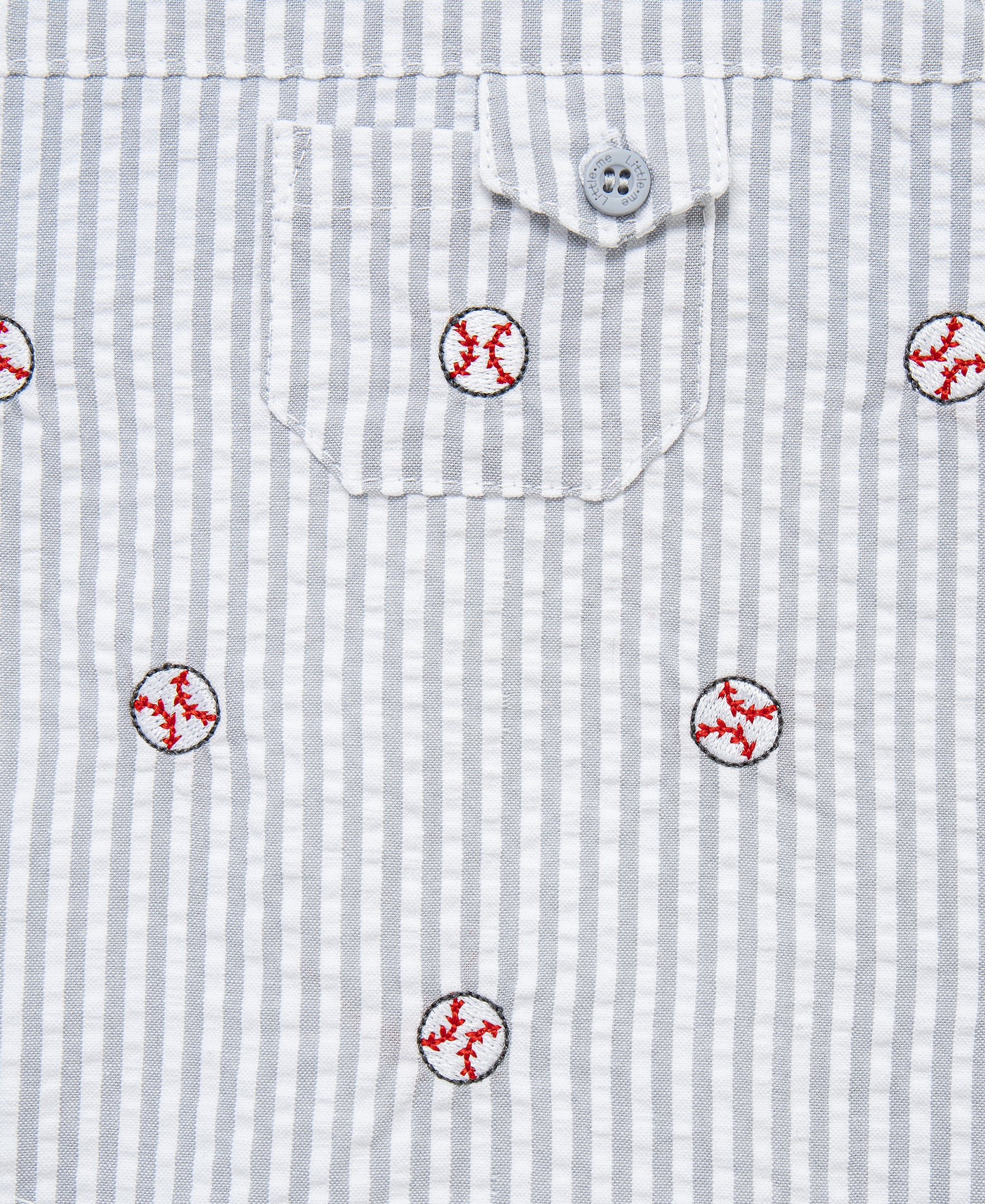 Baseball Woven Sunsuit & Hat - Little Me