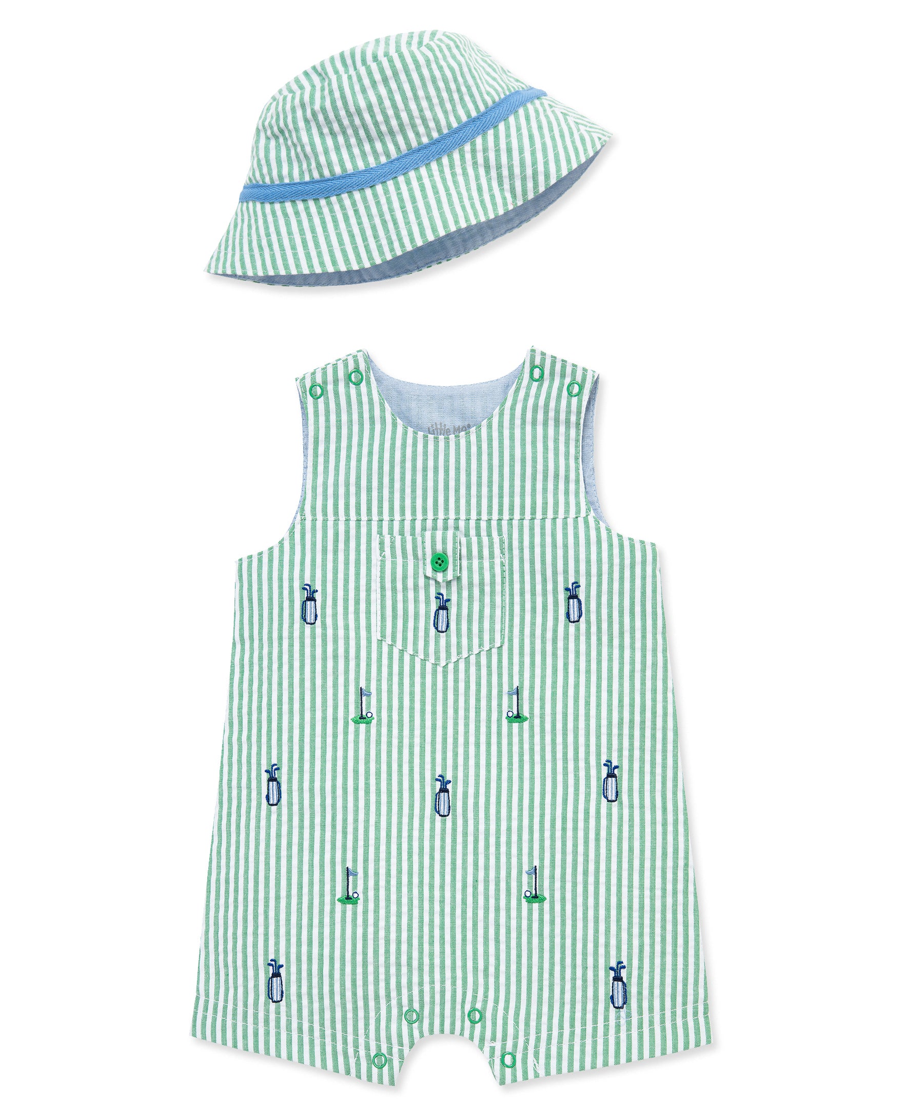Golf Woven Sunsuit & Hat - Little Me