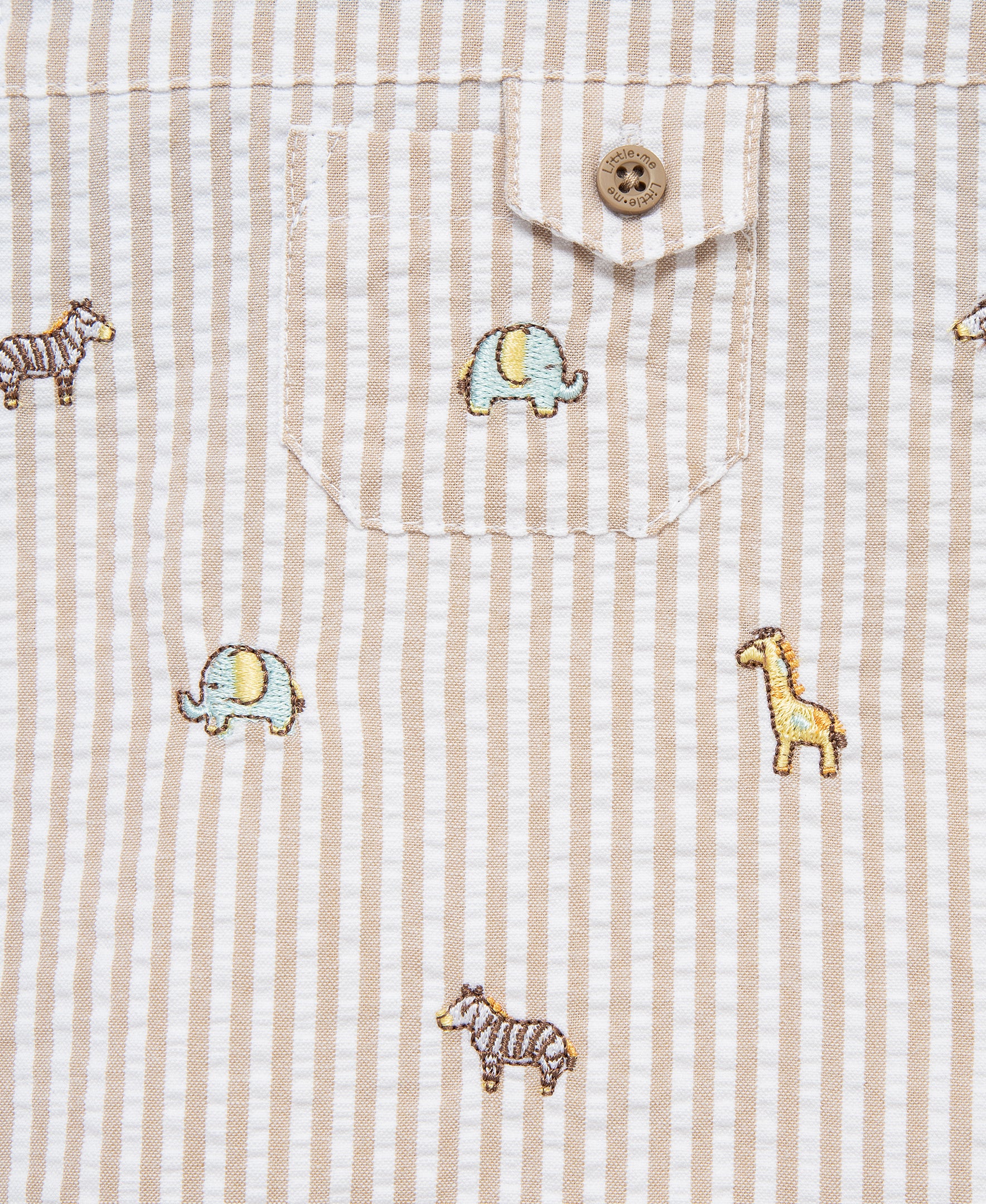 Safari Woven Sunsuit & Hat - Little Me