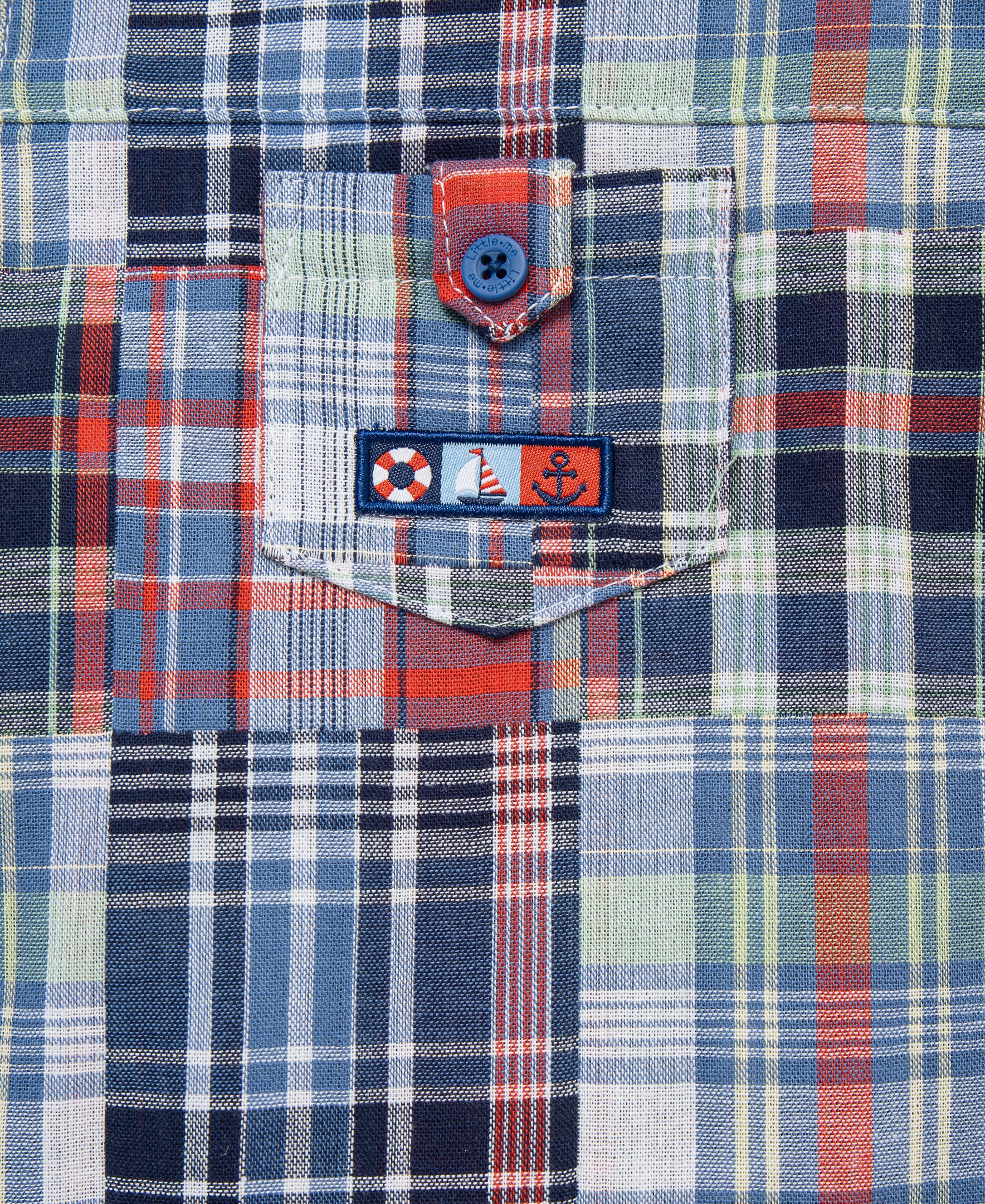 Patchwork Woven Sunsuit & Hat - Little Me