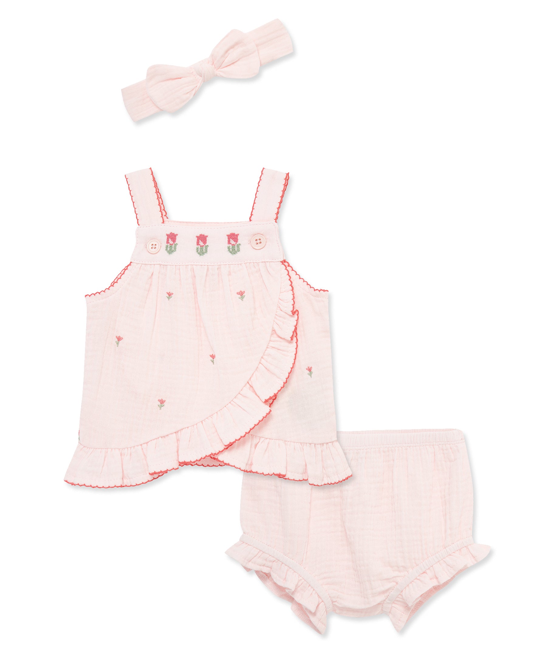 Tulip Woven 2-Piece Sunsuit & Headband