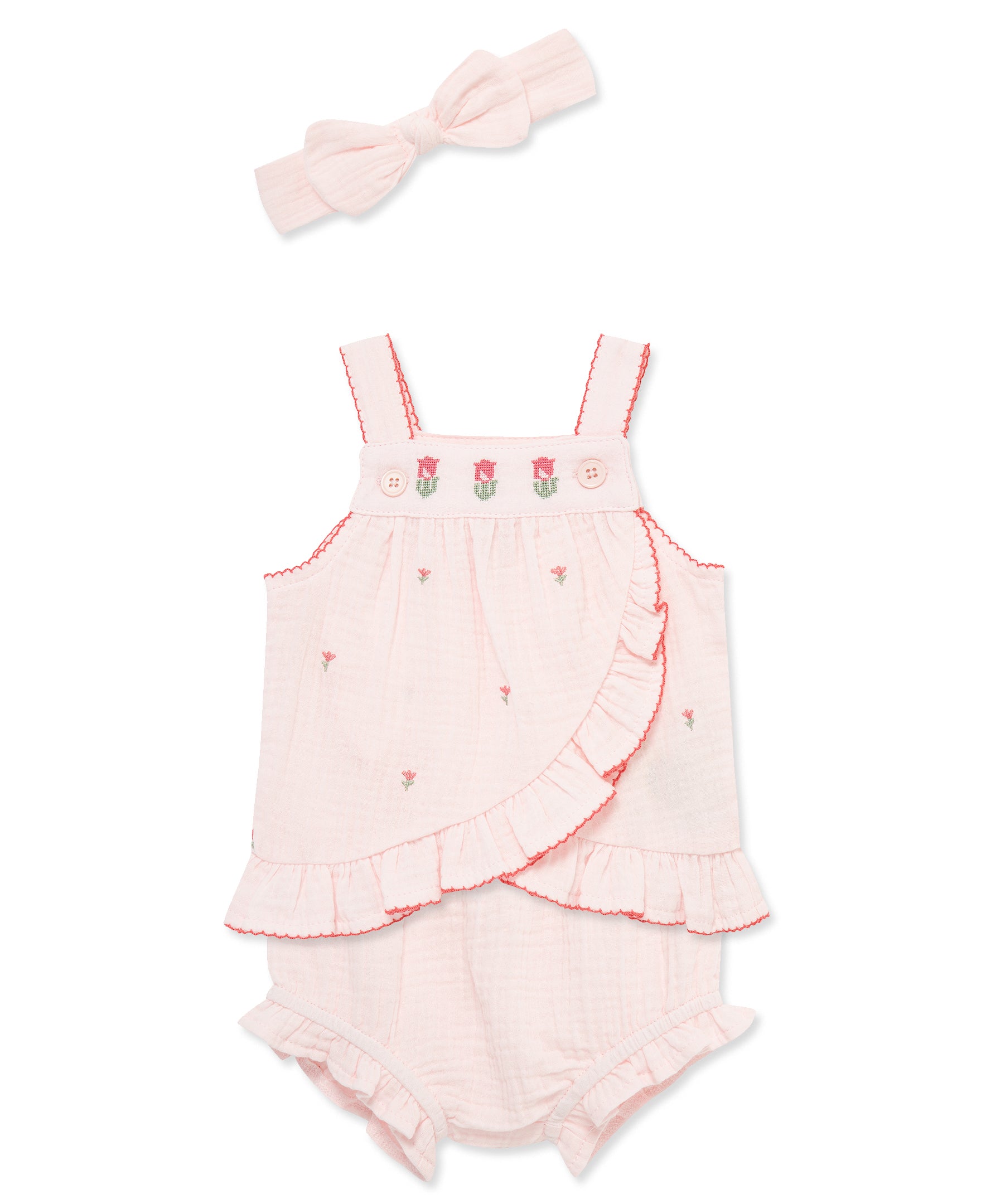 Tulip Woven 2-Piece Sunsuit & Headband