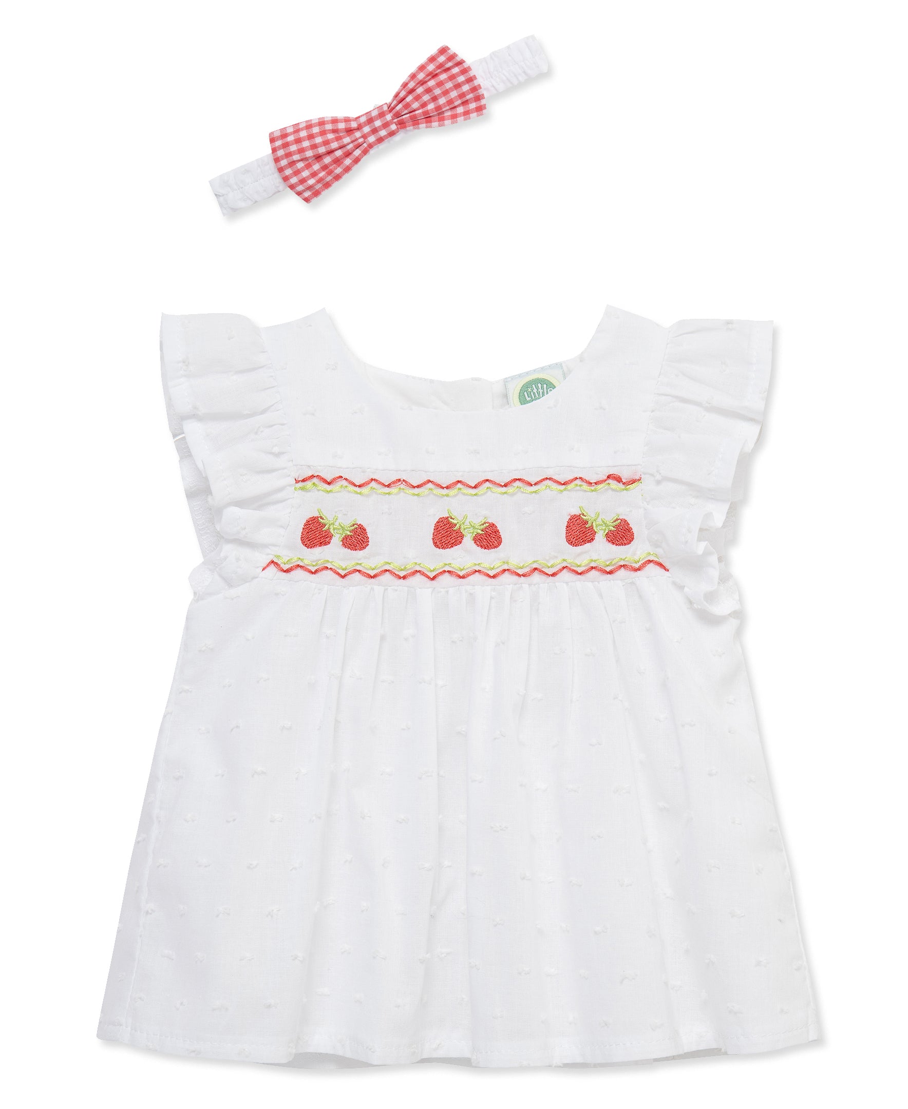 Strawberry Woven 2-Piece Sunsuit & Headband