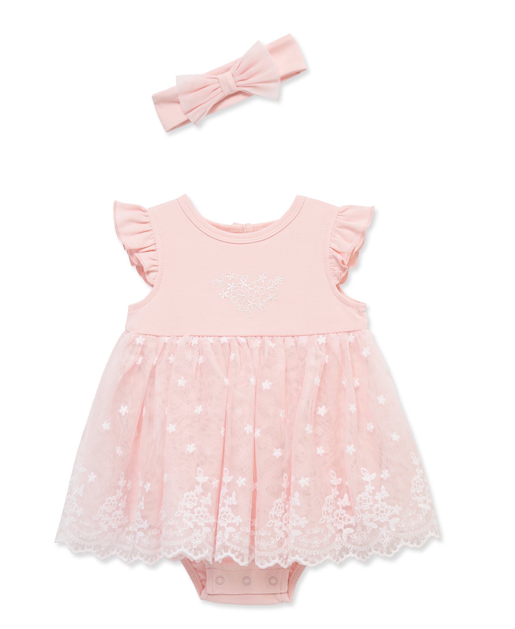 Lace Border Tutu Popover & Headband
