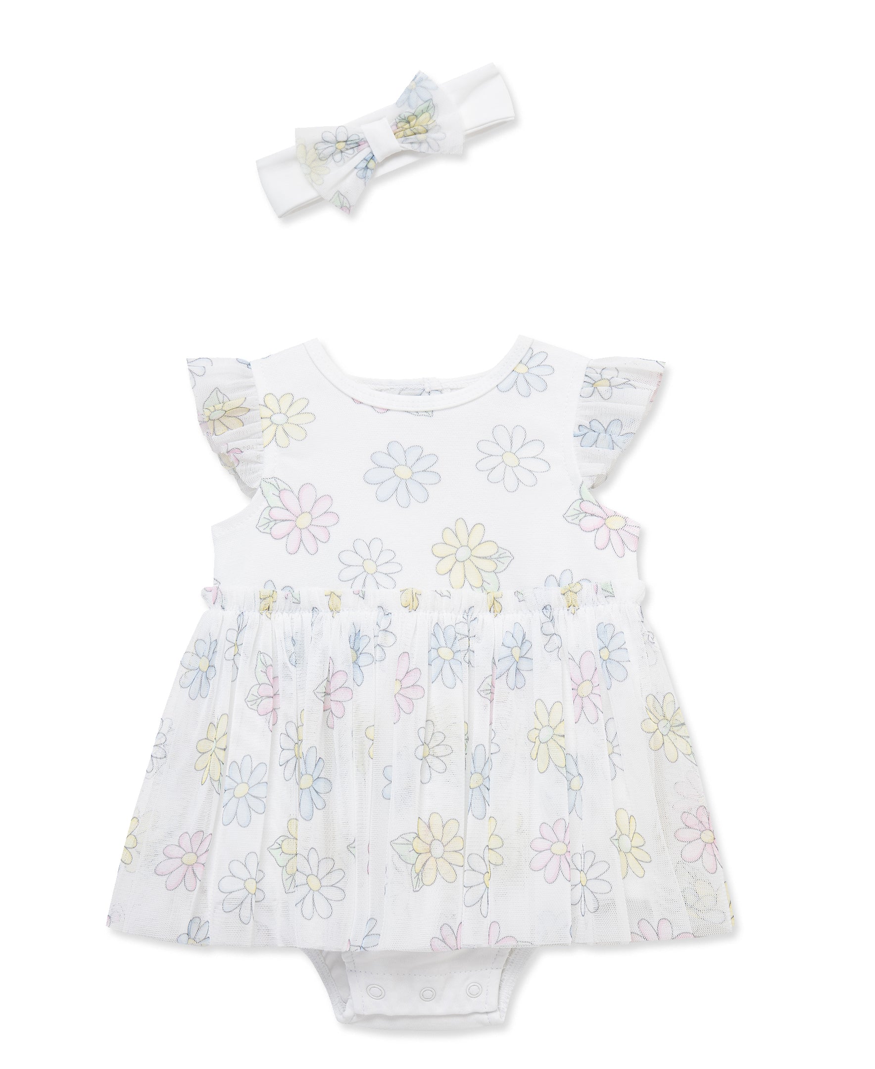 Daisies Tutu Popover & Headband