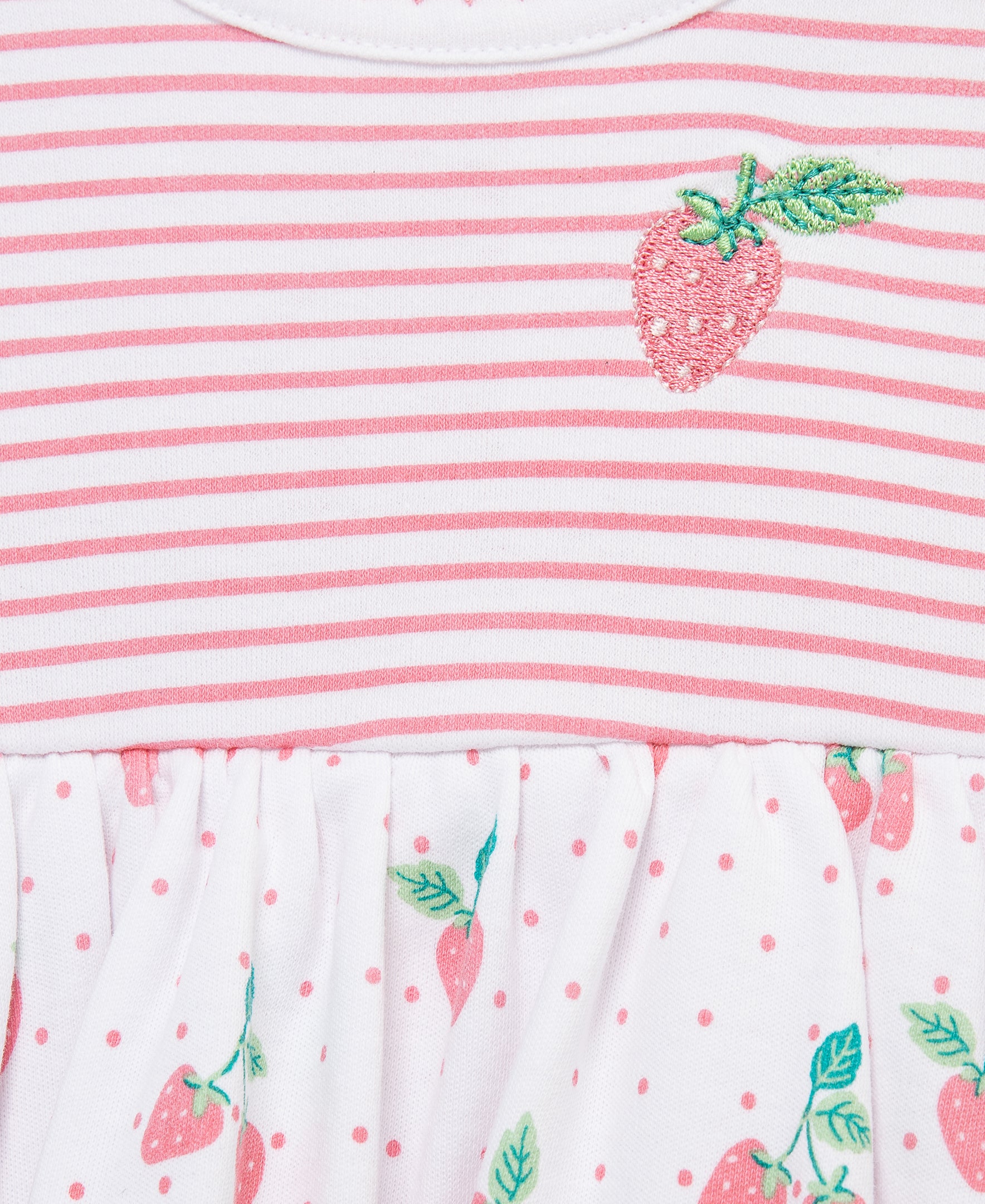 Strawberries Knit Popover & Hat
