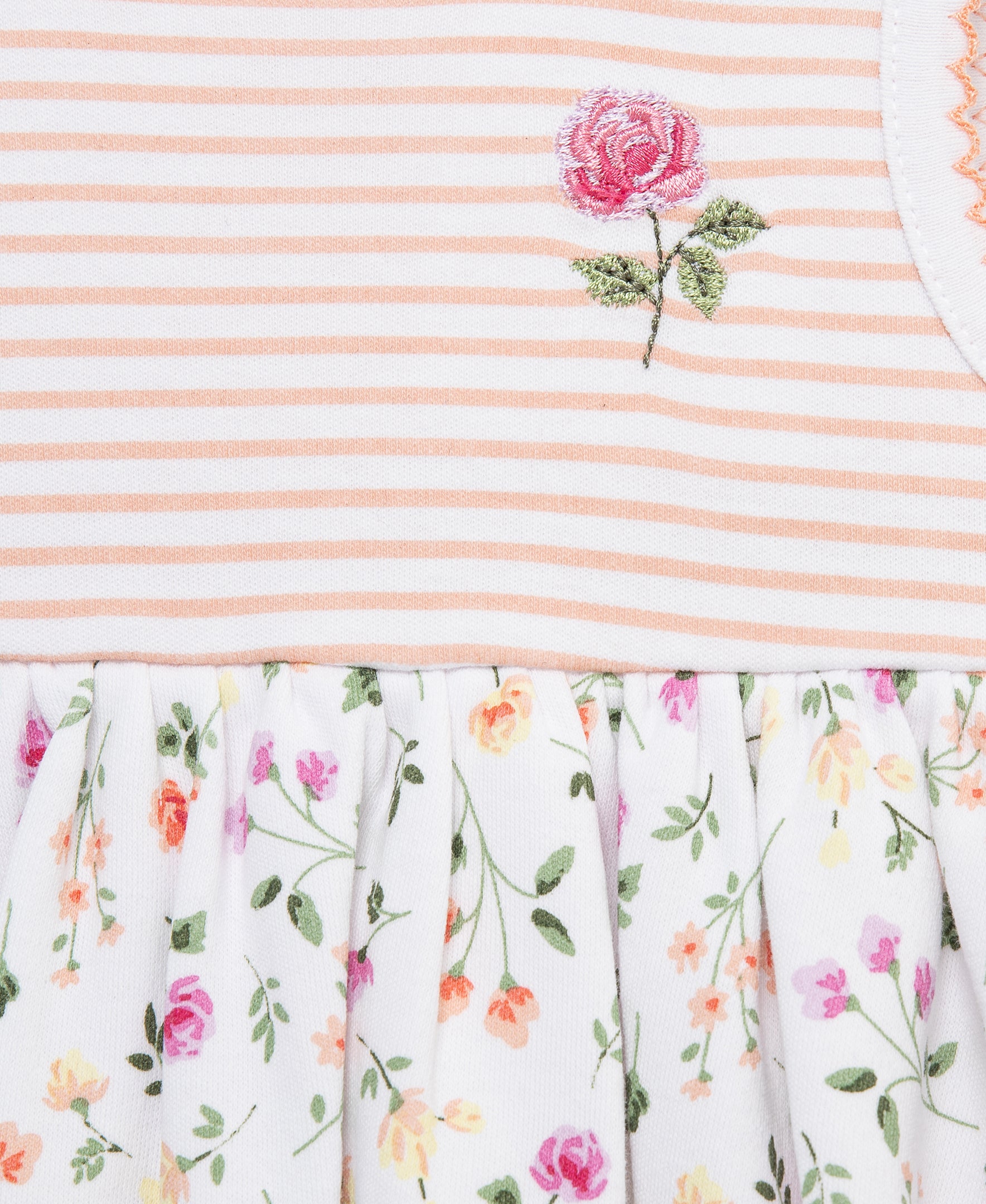 Floral Knit Popover & Hat