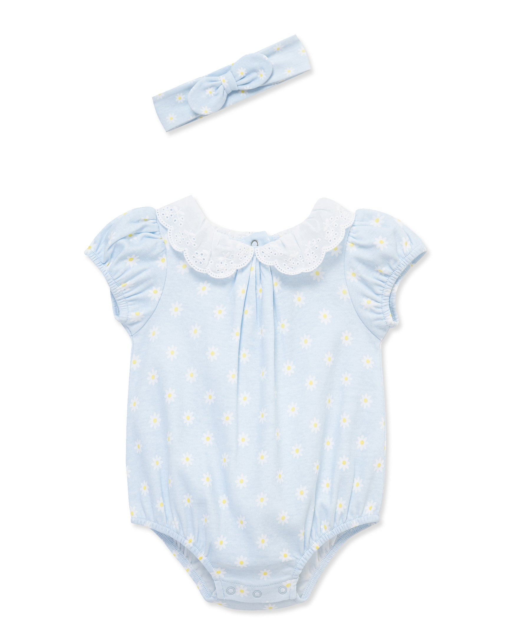 Daisies Knit Bubble & Headband