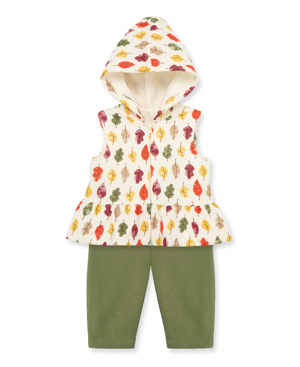 Fall Leaves 3pc Vest Set - Little Me