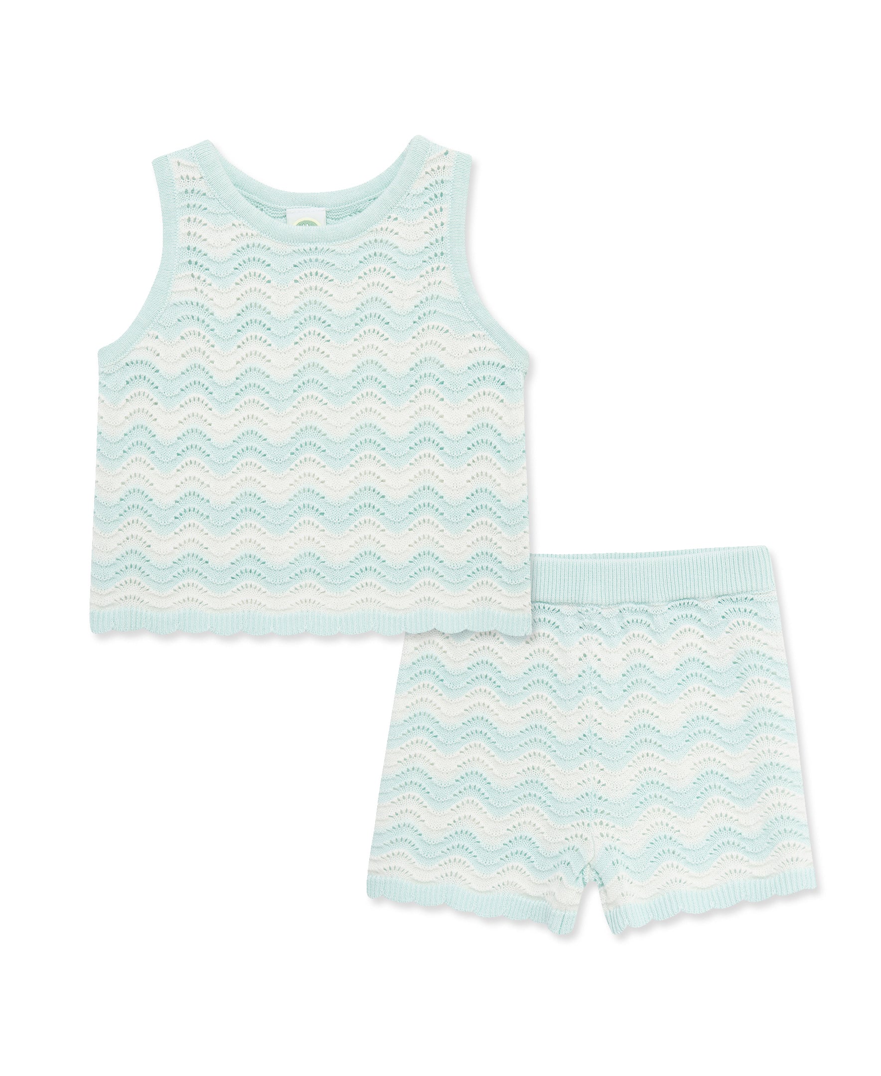 Curvy Pointelle Knit Short Set