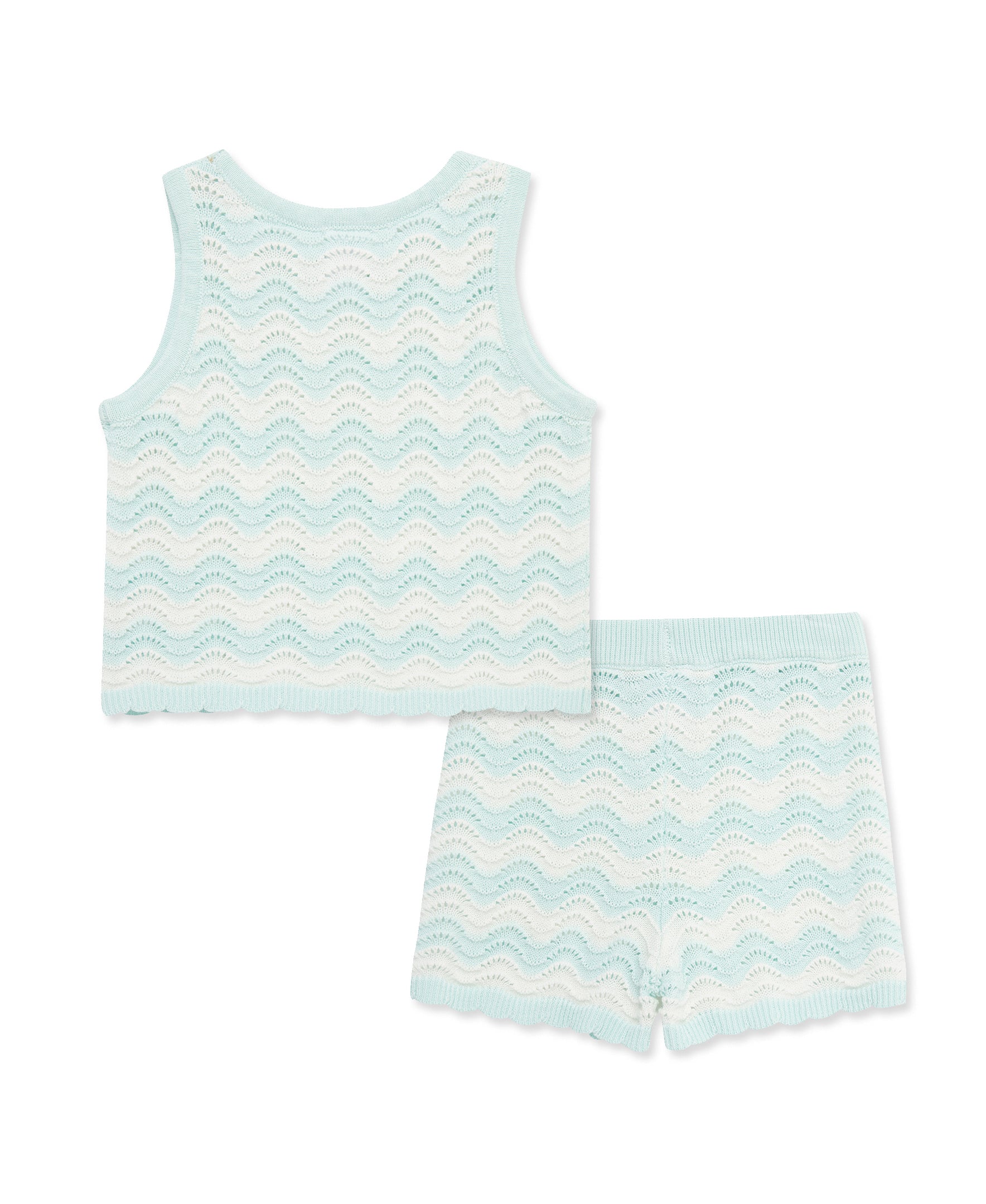 Curvy Pointelle Knit Short Set