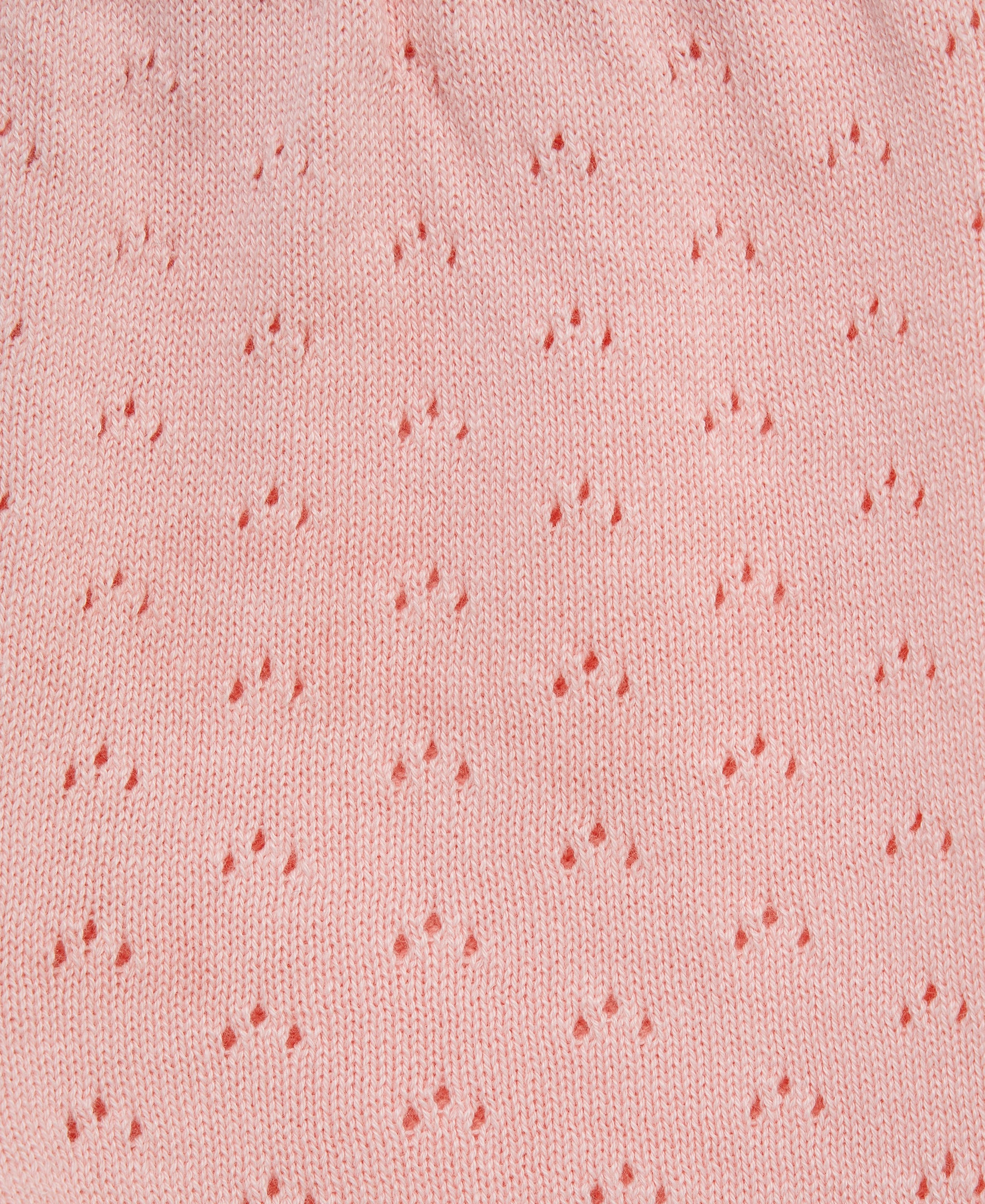 Cherry Pointelle Knit Short Set