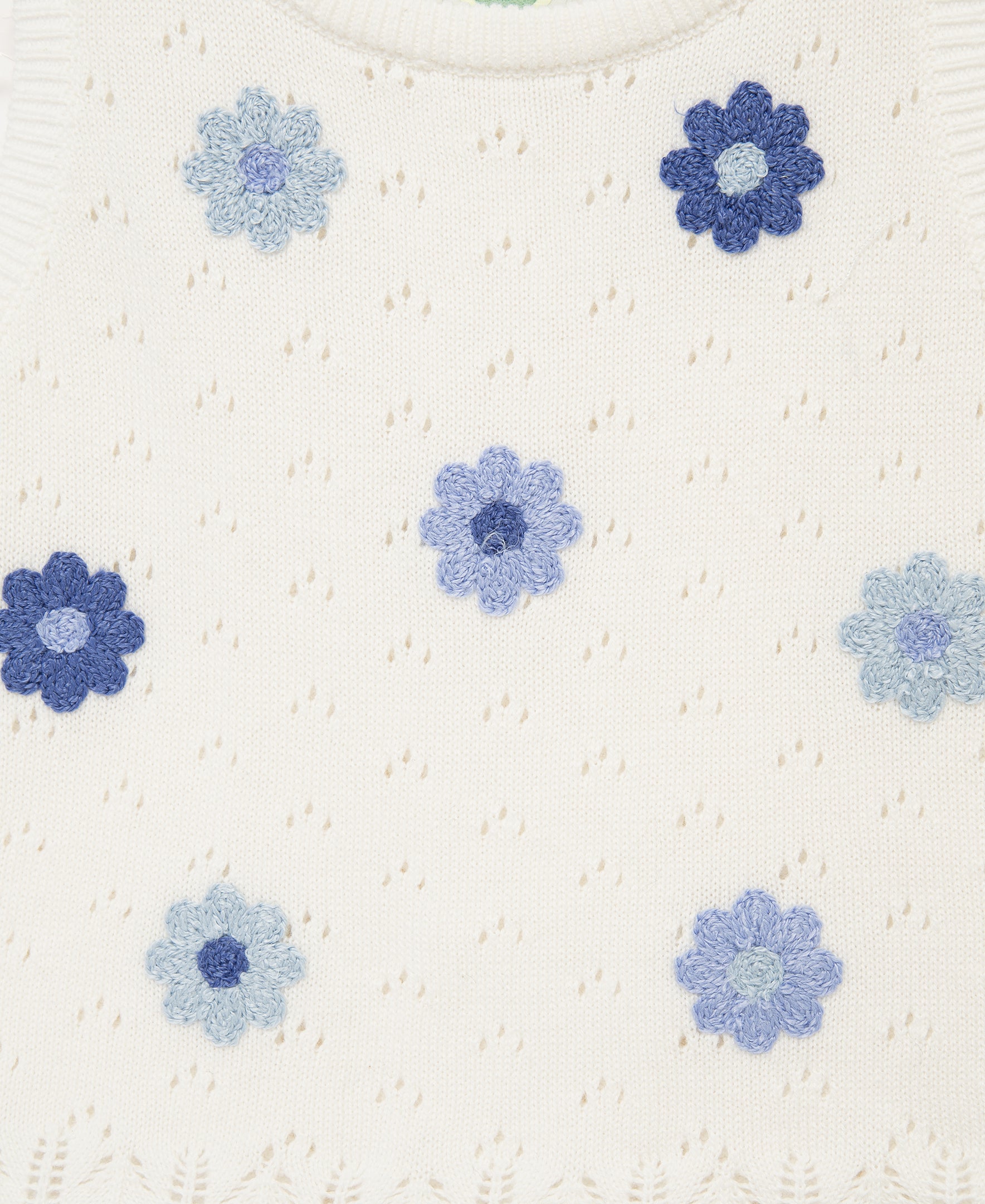 Daisy Pointelle Knit Short Set