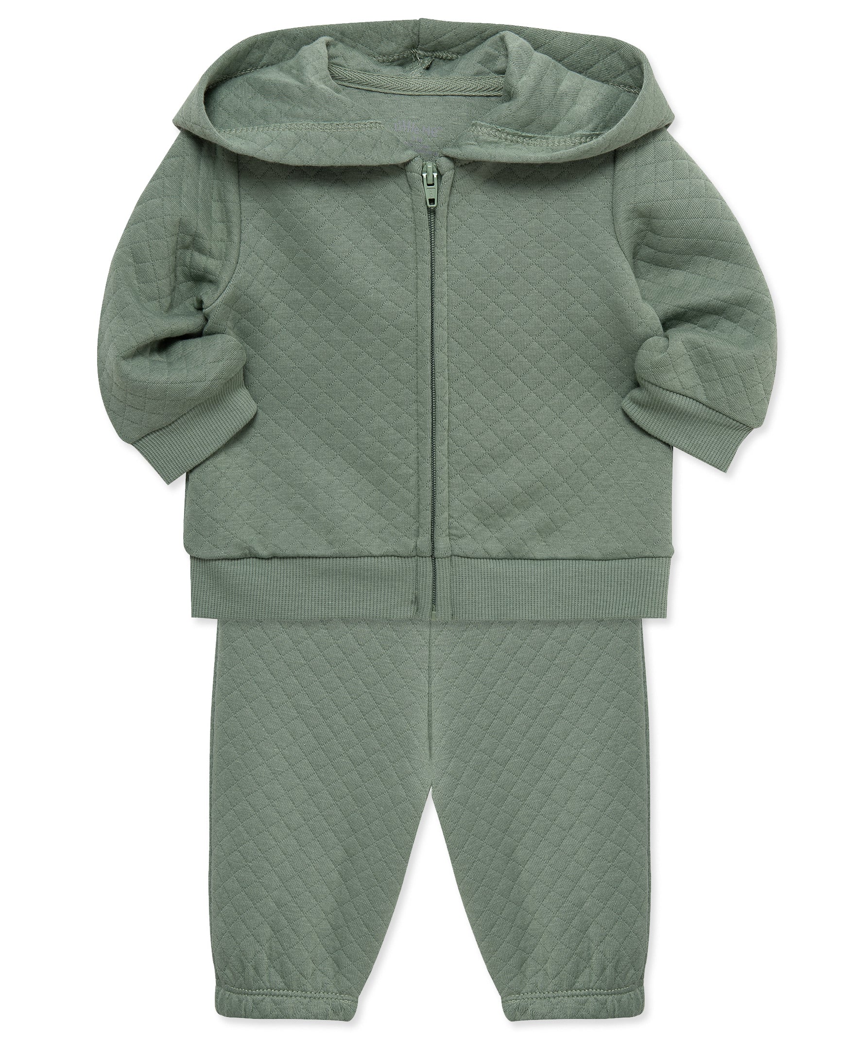Green Quilted Jacket Set - Little Me