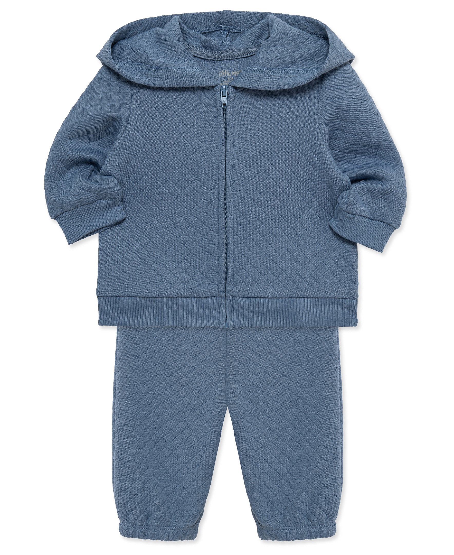 Navy Quilted Jacket Set - Little Me