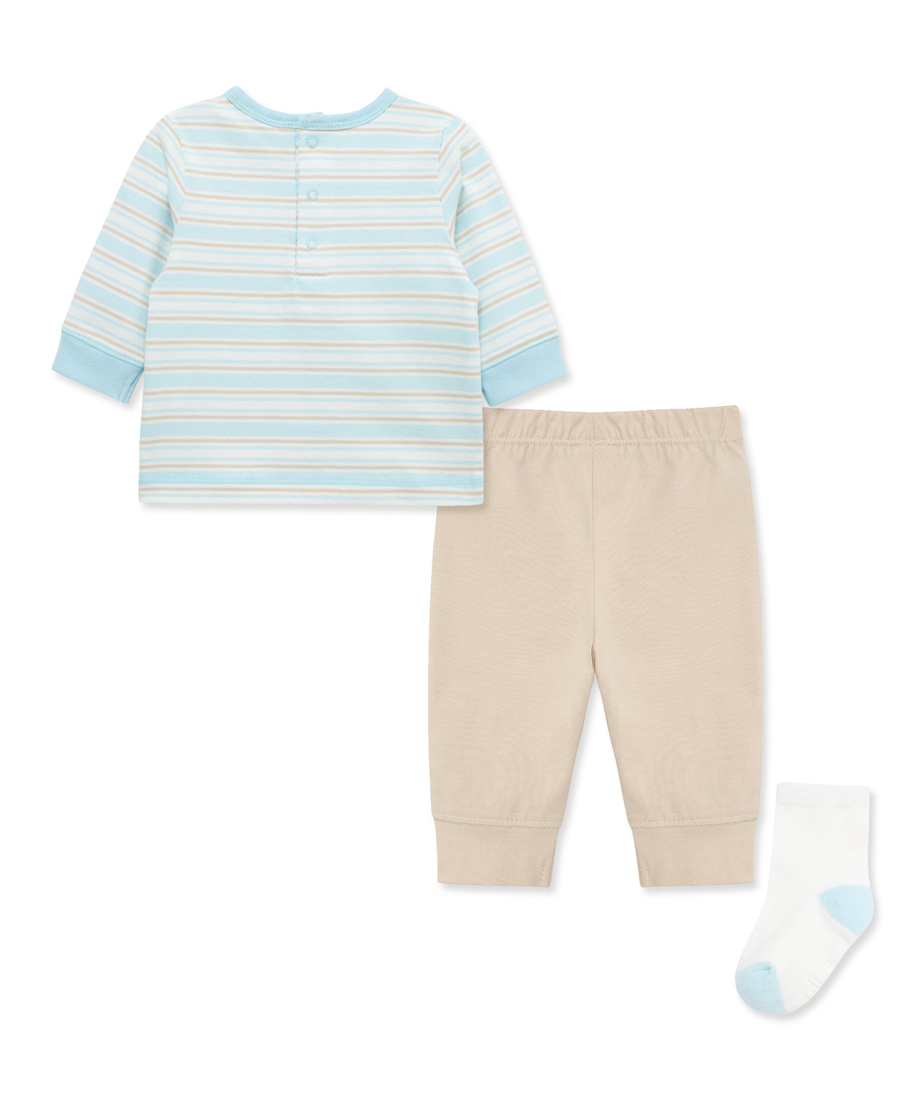 Bear Jogger & Sock Set (3M-12M) - Little Me