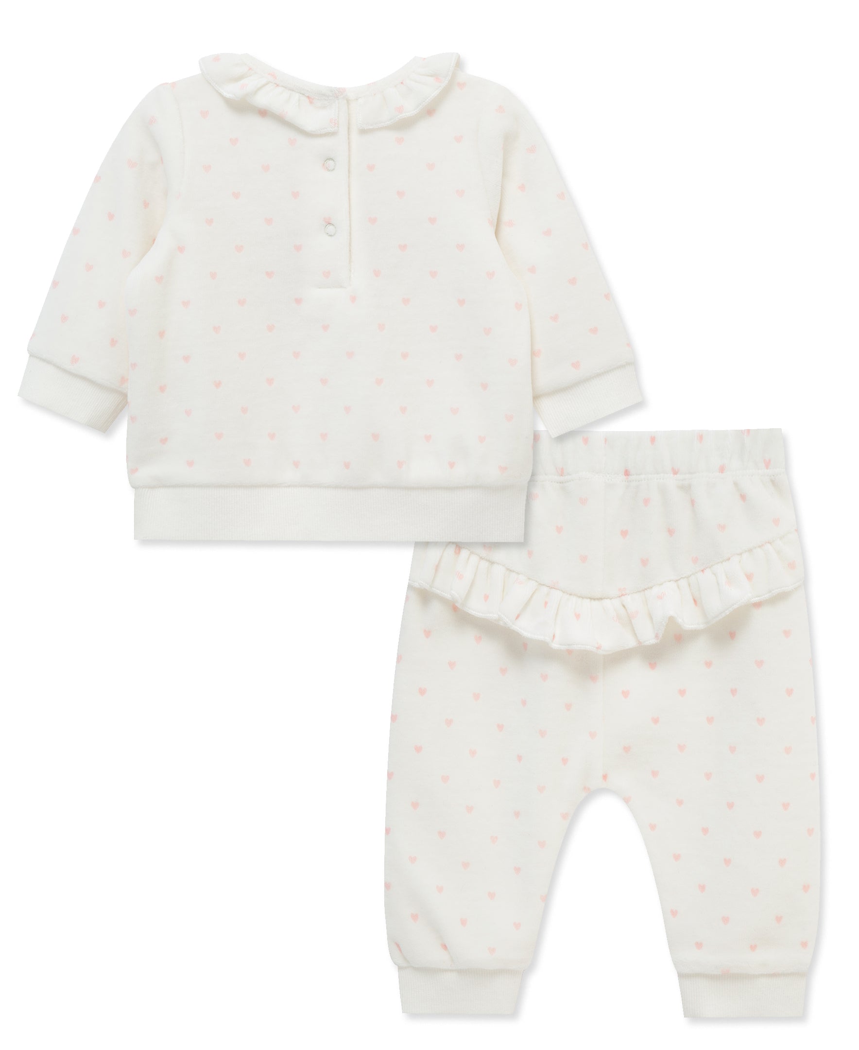 Sweet Bear Velour Pant Set (3M-12M) - Little Me