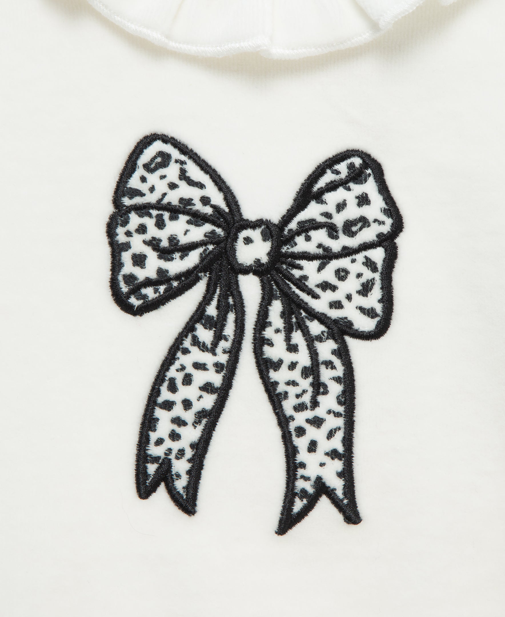 Leopard Bow Velour Pant Set (3M-12M) - Little Me