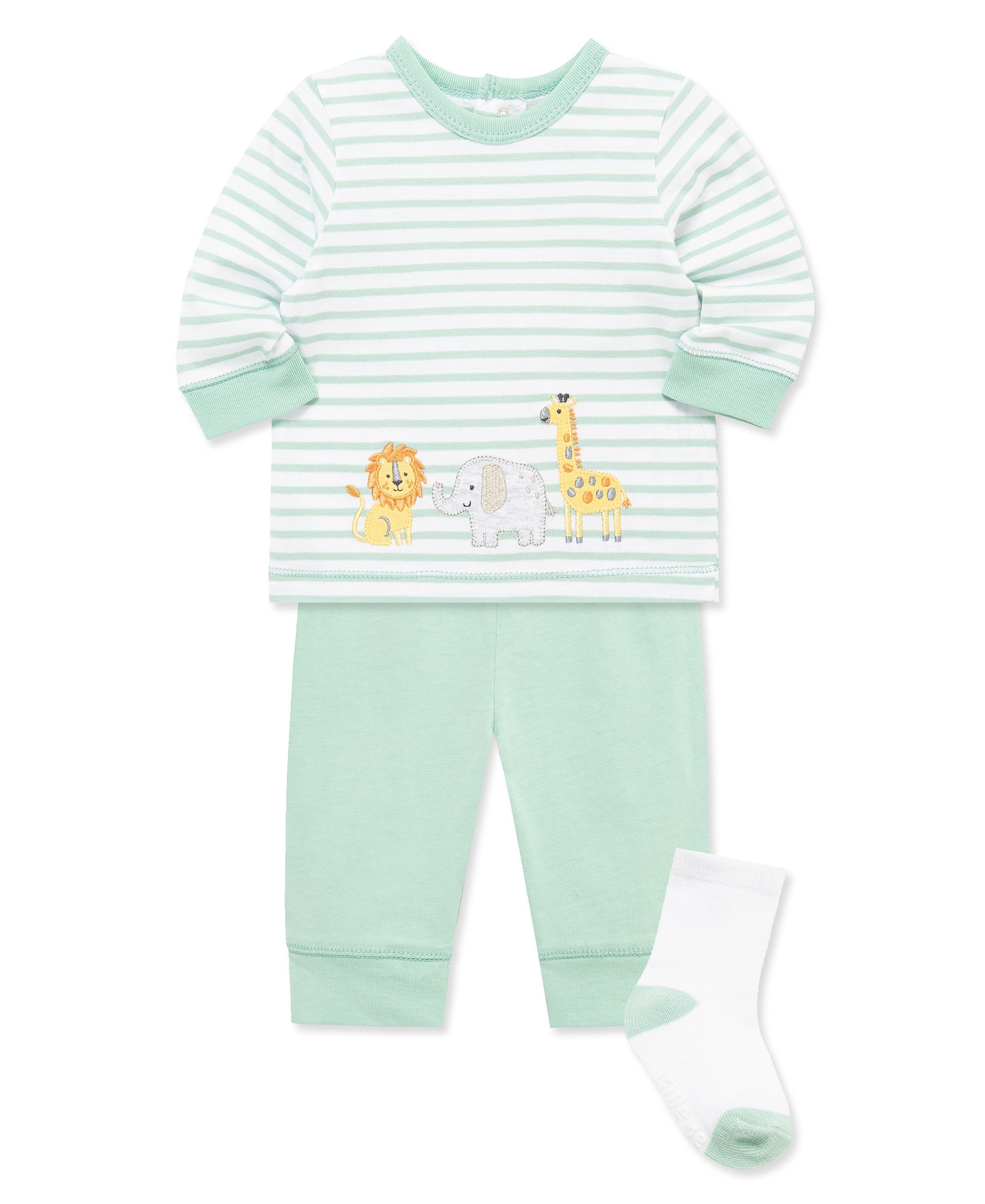 Safari Jogger & Sock Set (3M-12M) - Little Me