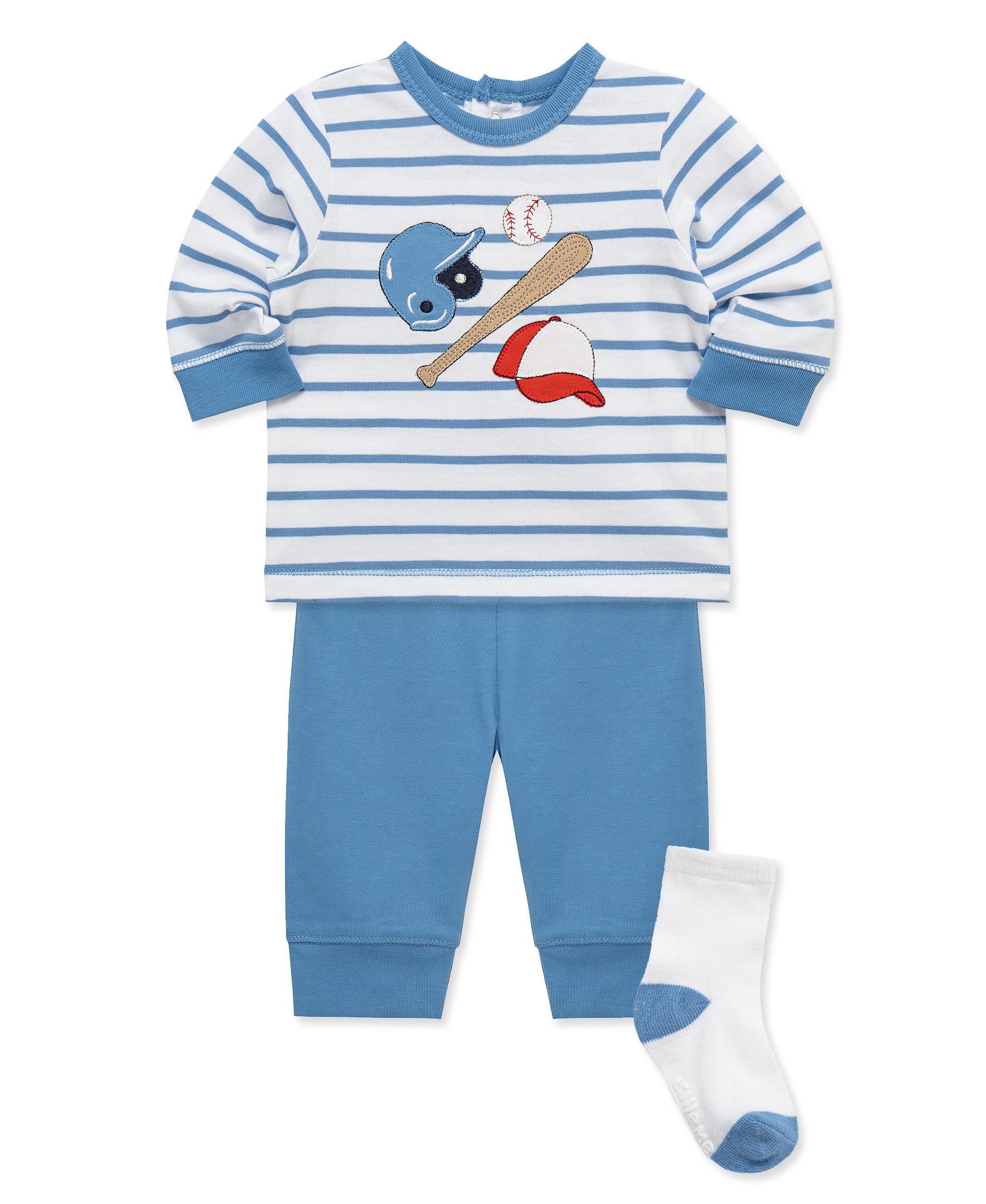 Baseball Jogger & Sock Set (3M-12M) - Little Me