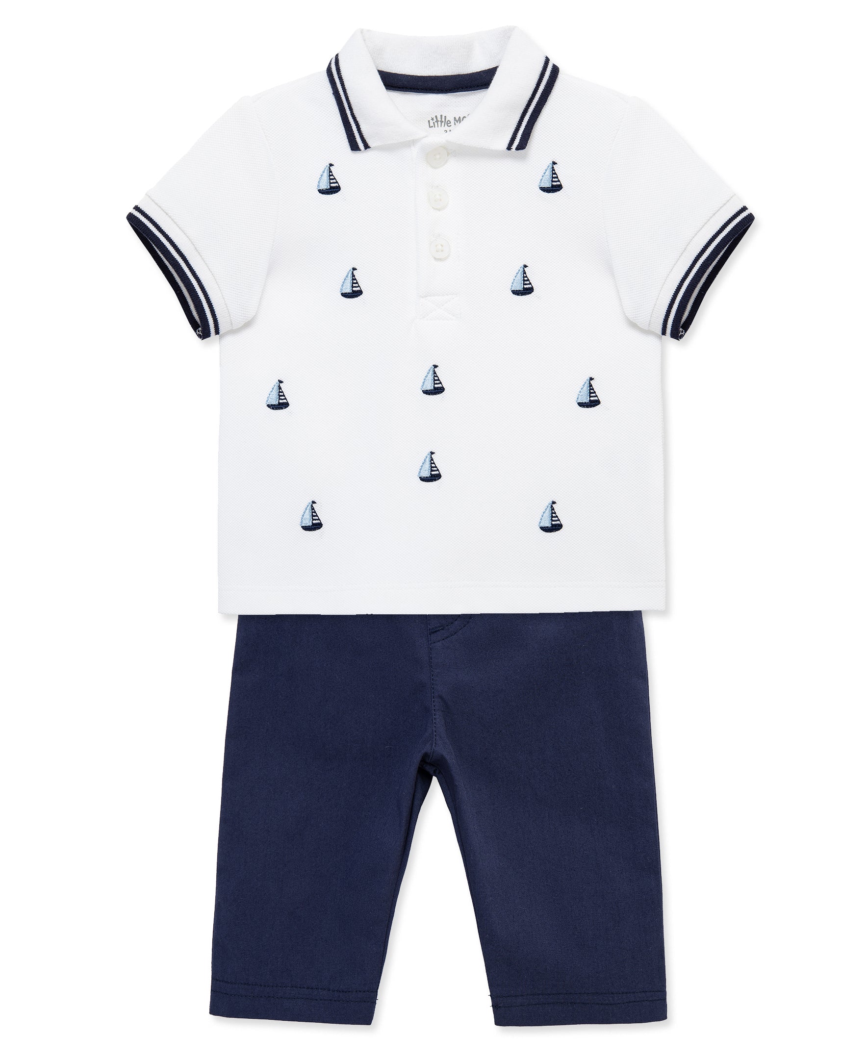 Sailboats Polo & Pant Set - Little Me