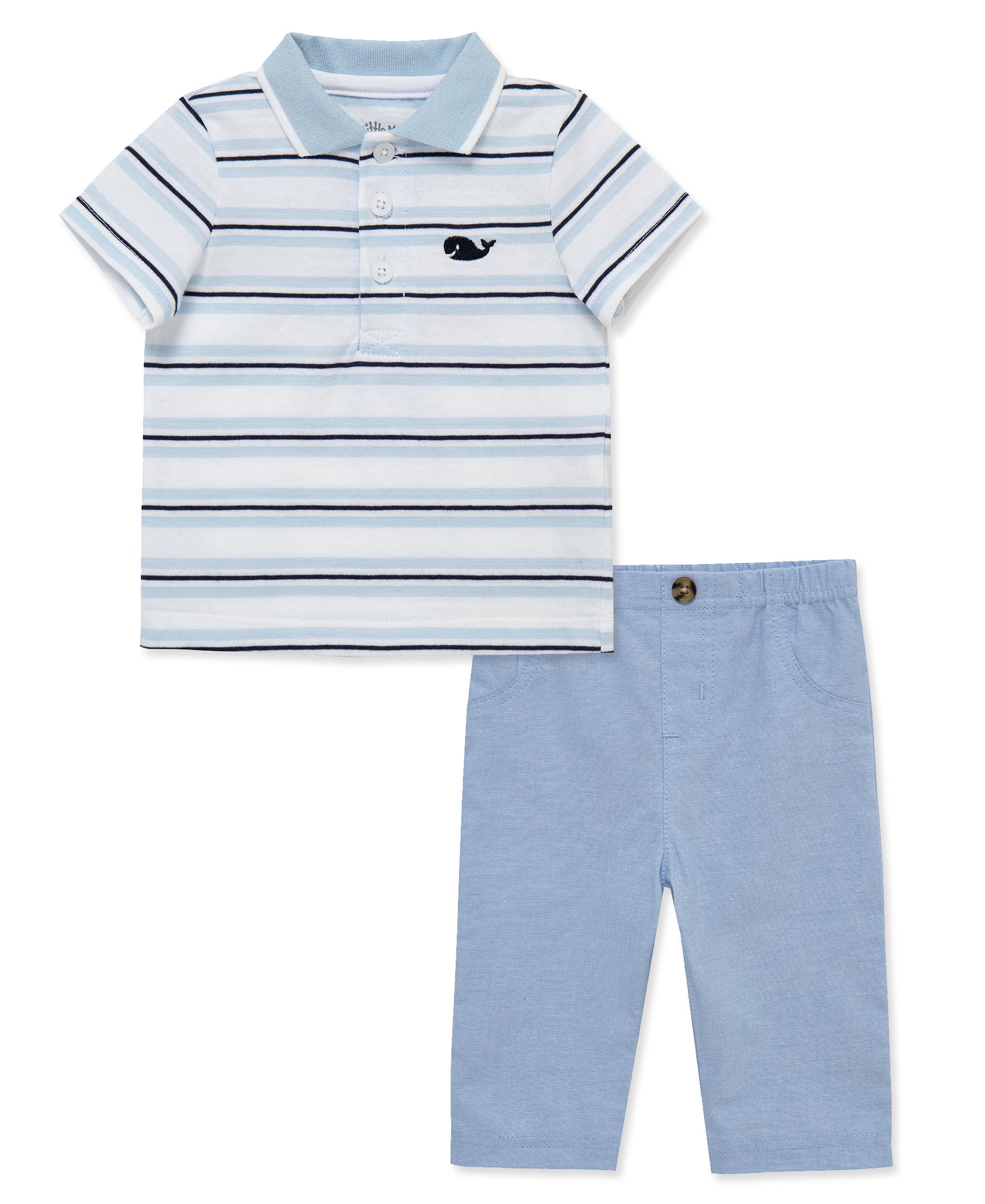 Whale Polo & Pant Set - Little Me