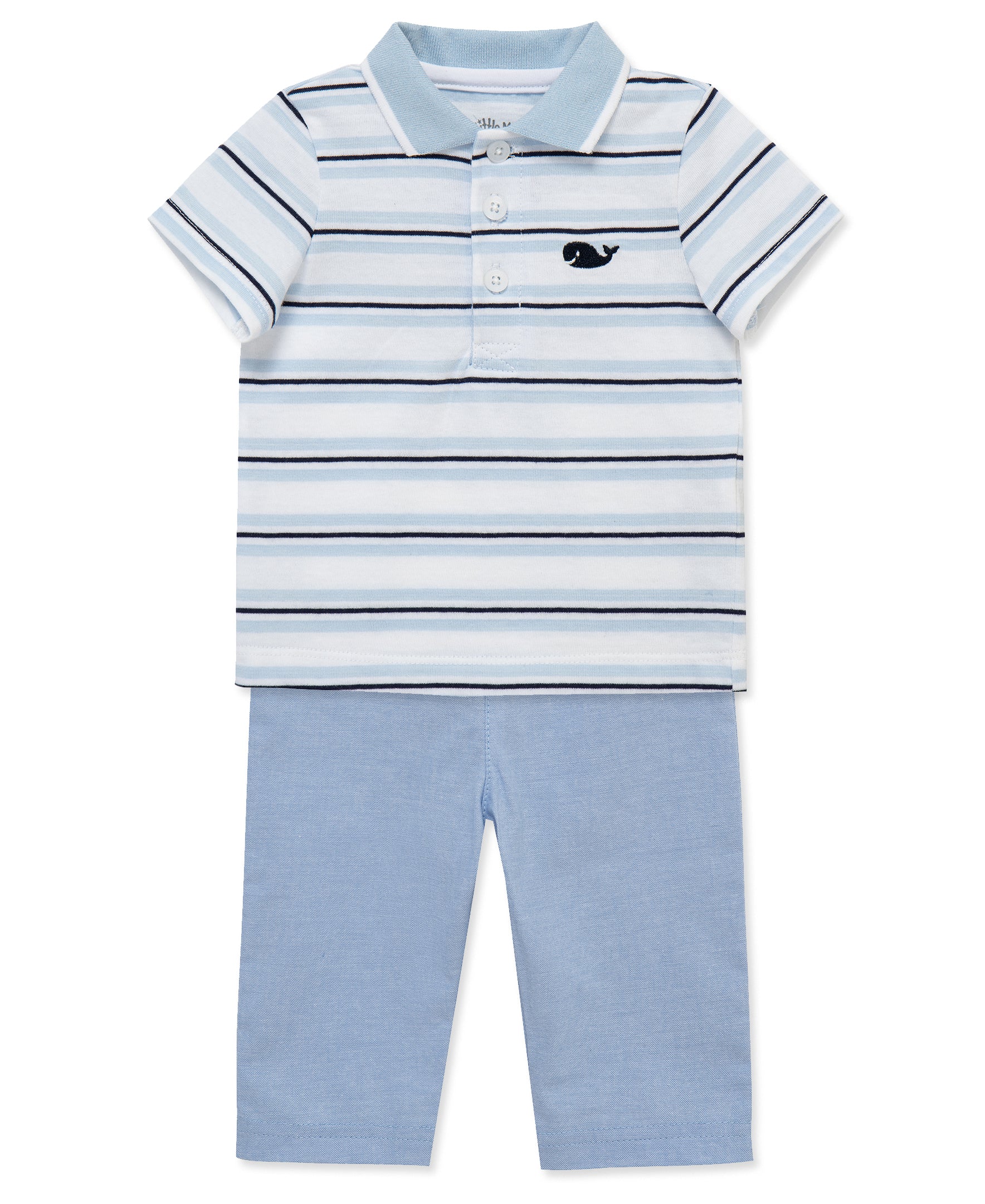 Whale Polo & Pant Set - Little Me