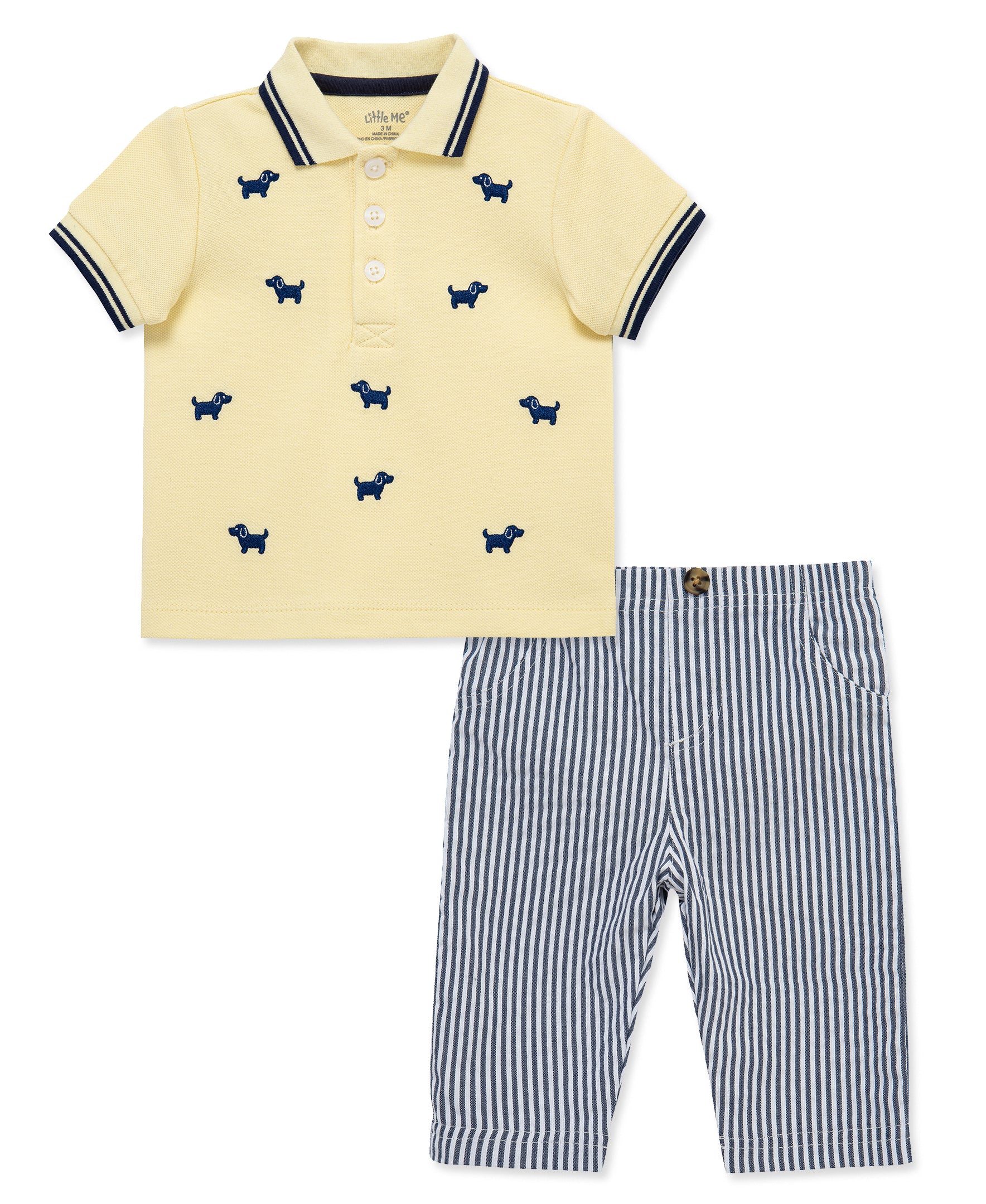 Puppies Polo & Pant Set - Little Me