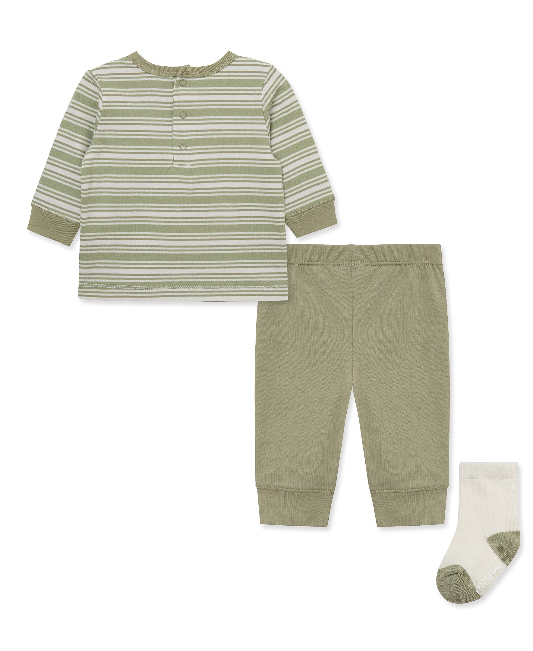 Dino Jogger & Sock Set (3M-12M) - Little Me