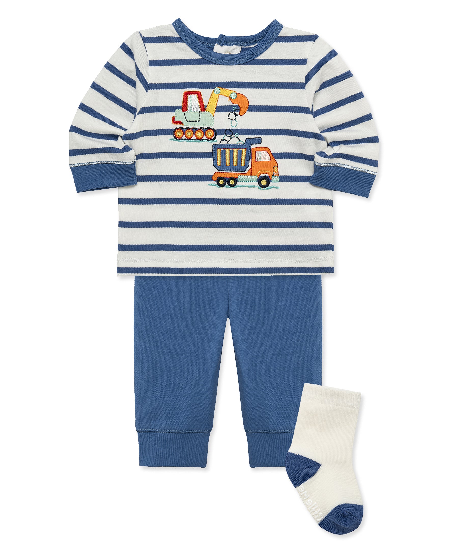 Trucks Jogger & Sock Set (3M-12M) - Little Me